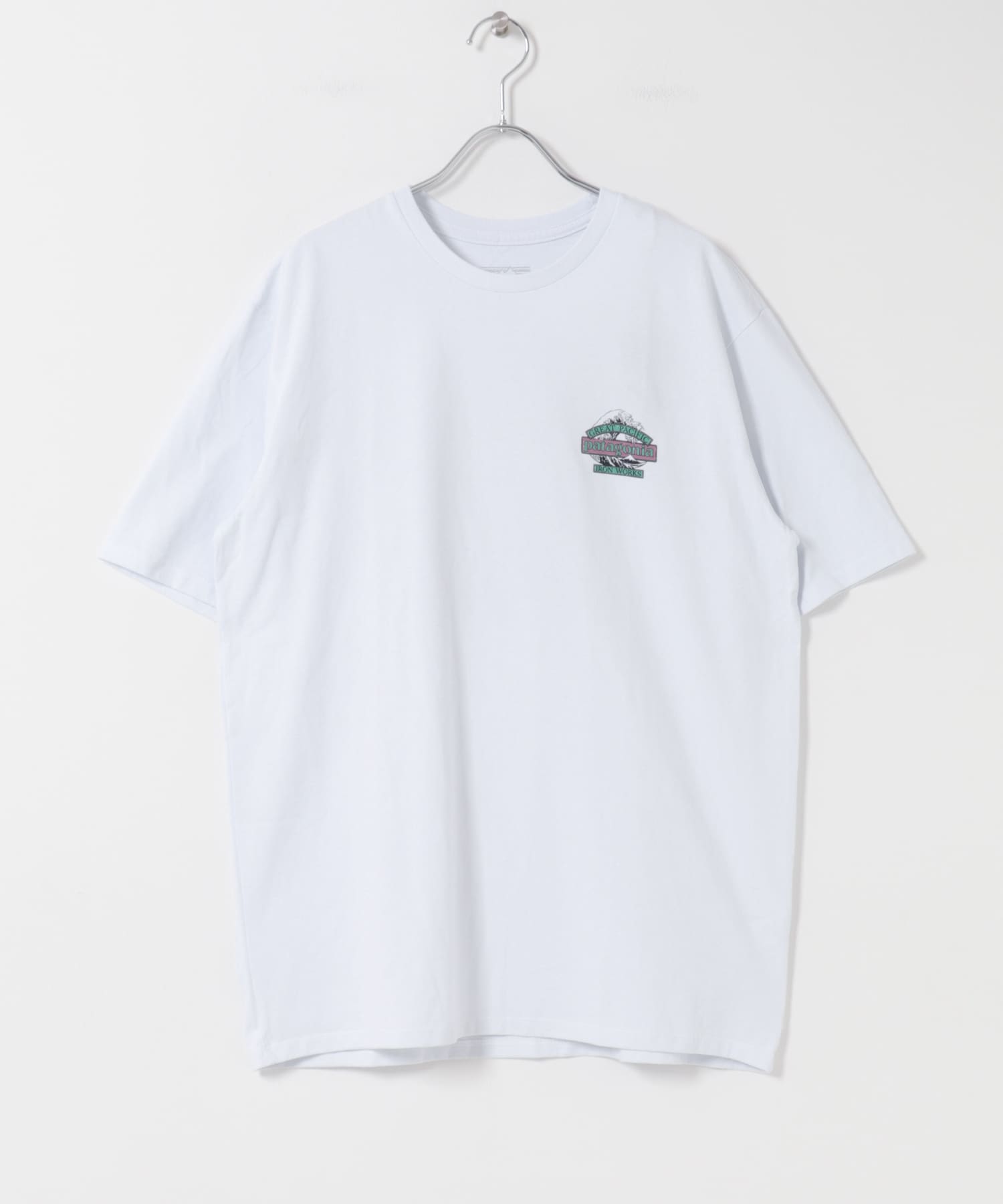 patagonia　MS GREAT WAVES RE-T-SHIRTS WHI S