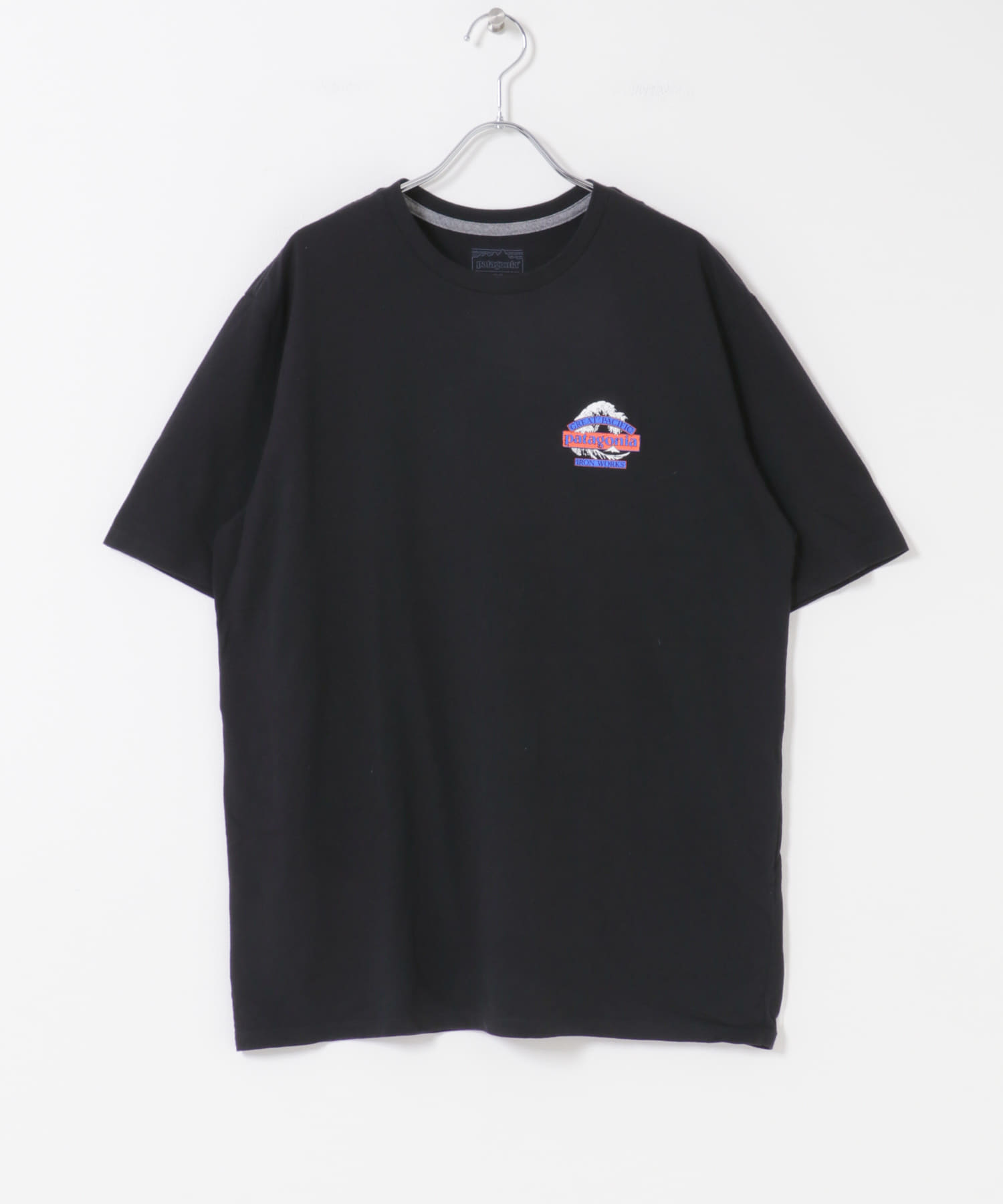 patagonia　MS GREAT WAVES RE-T-SHIRTS BLK S