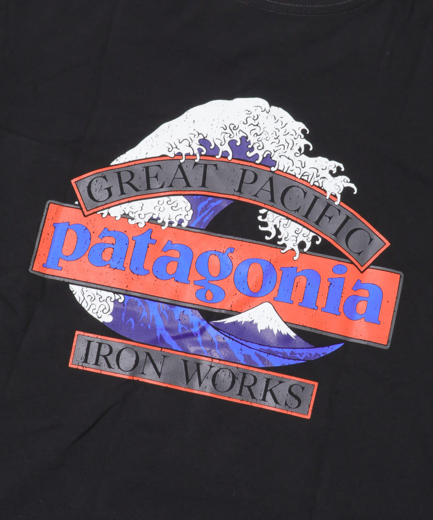 patagonia　MS GREAT WAVES RE-T-SHIRTS BLK S