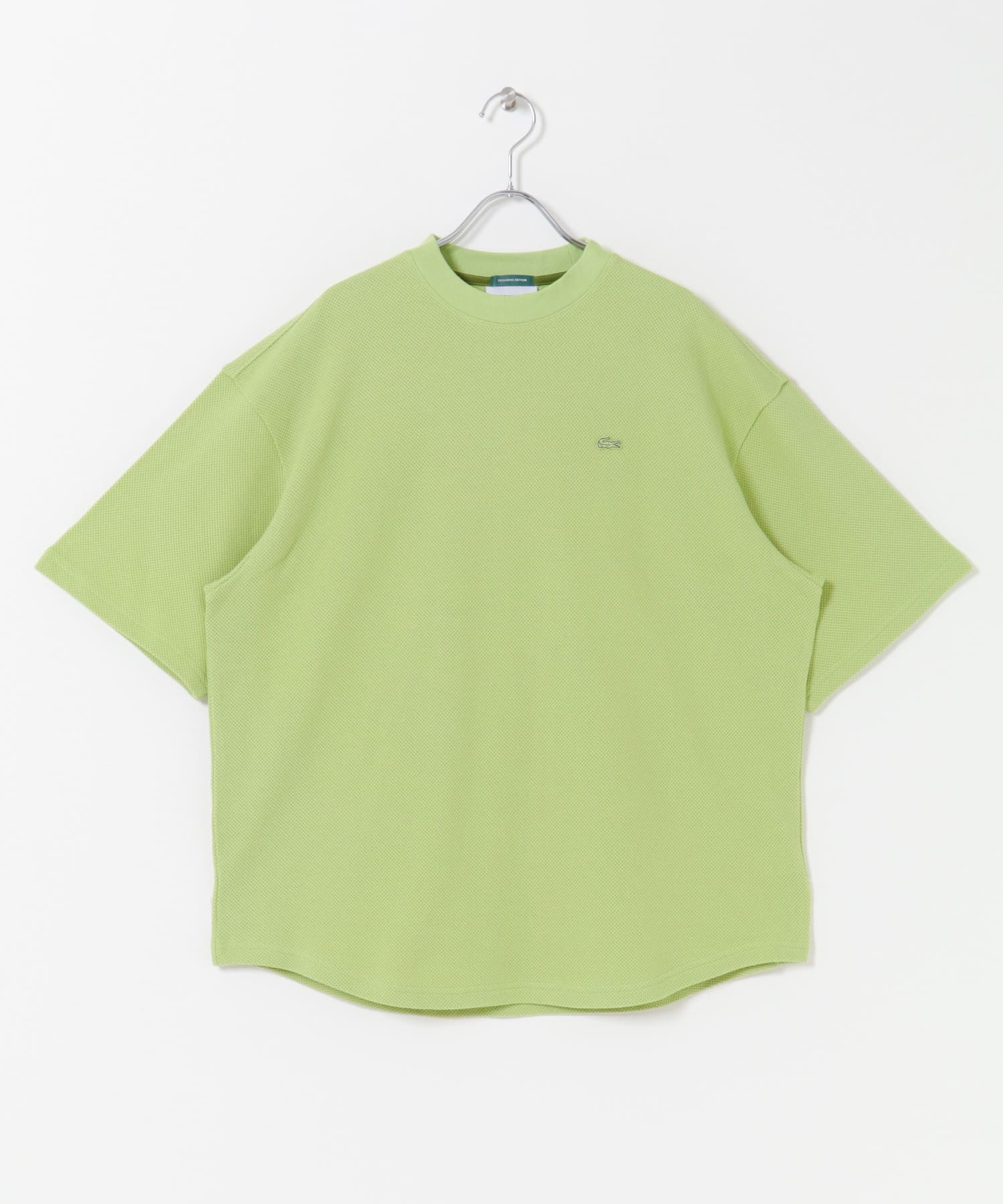別注』LACOSTE×DOORS THICK PIQUE ROUND SHORT-SLEEVE(3 ABYSS BLUE
