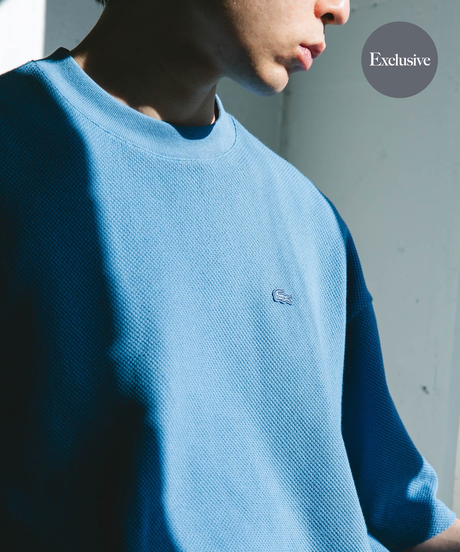 『別注』LACOSTE×DOORS　THICK PIQUE ROUND SHORT-SLEEVE