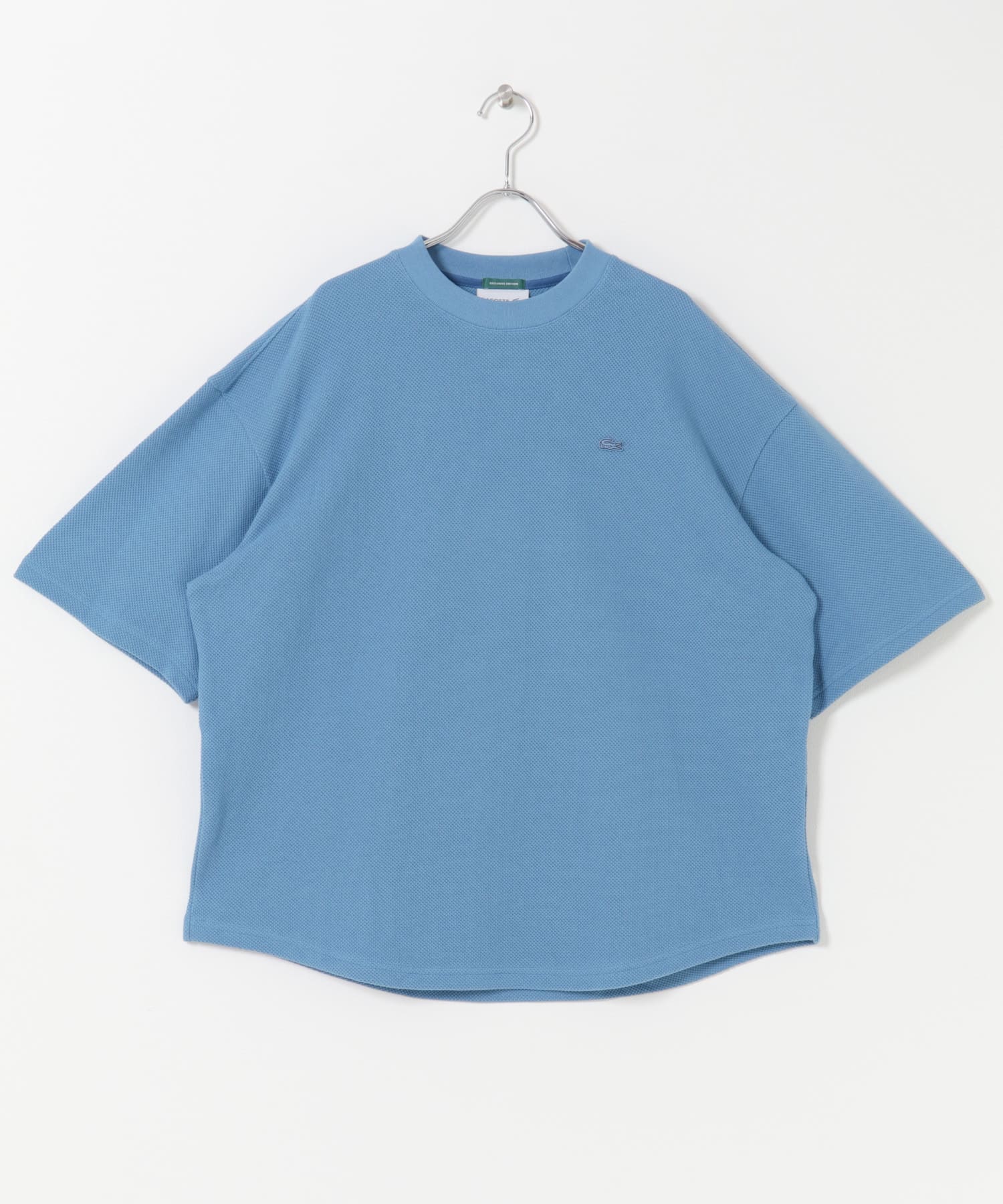 別注』LACOSTE×DOORS THICK PIQUE ROUND SHORT-SLEEVE(3 ABYSS BLUE