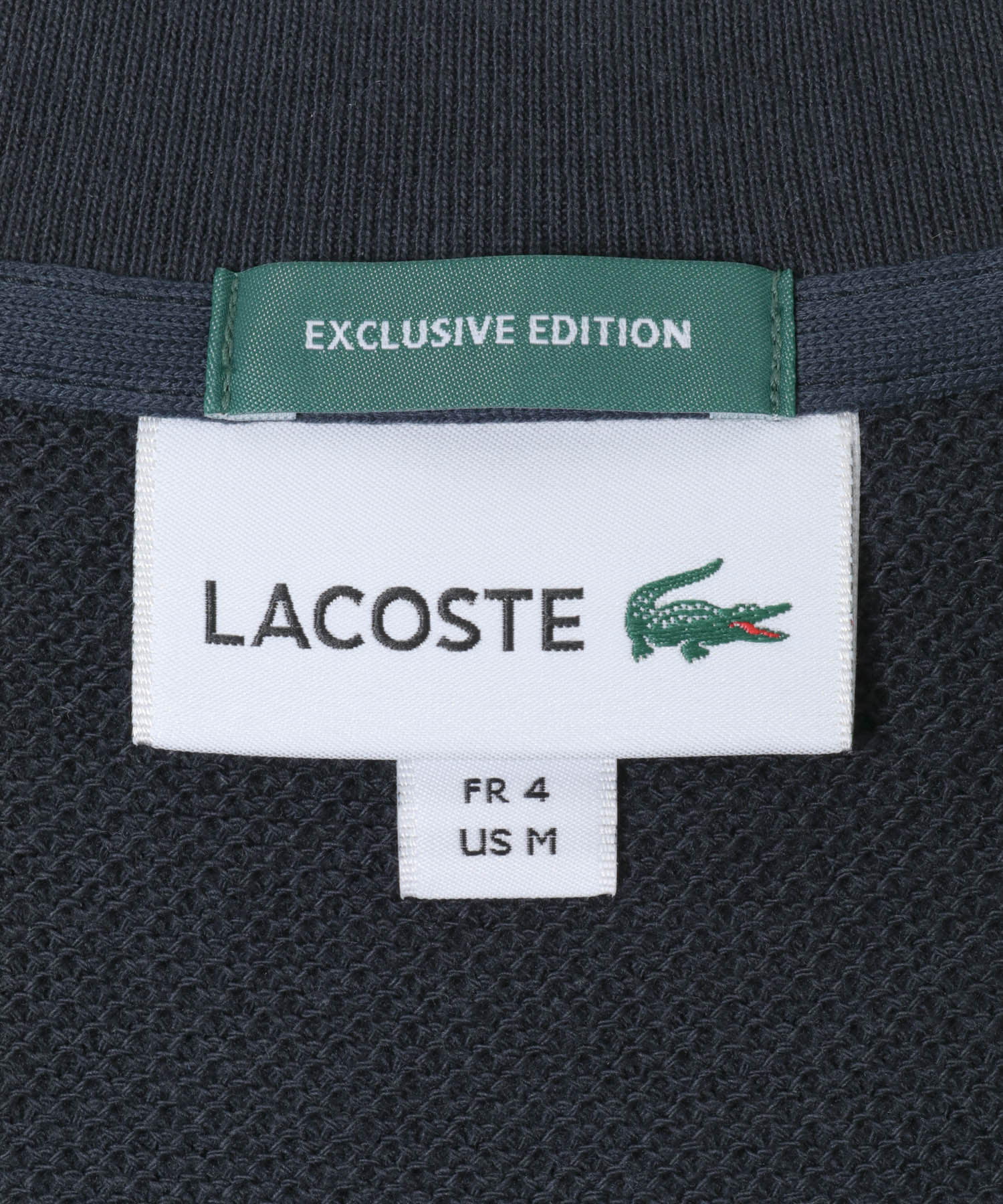 『別注』LACOSTE×DOORS　THICK PIQUE ROUND SHORT-SLEEVE BLACK BIRD 3