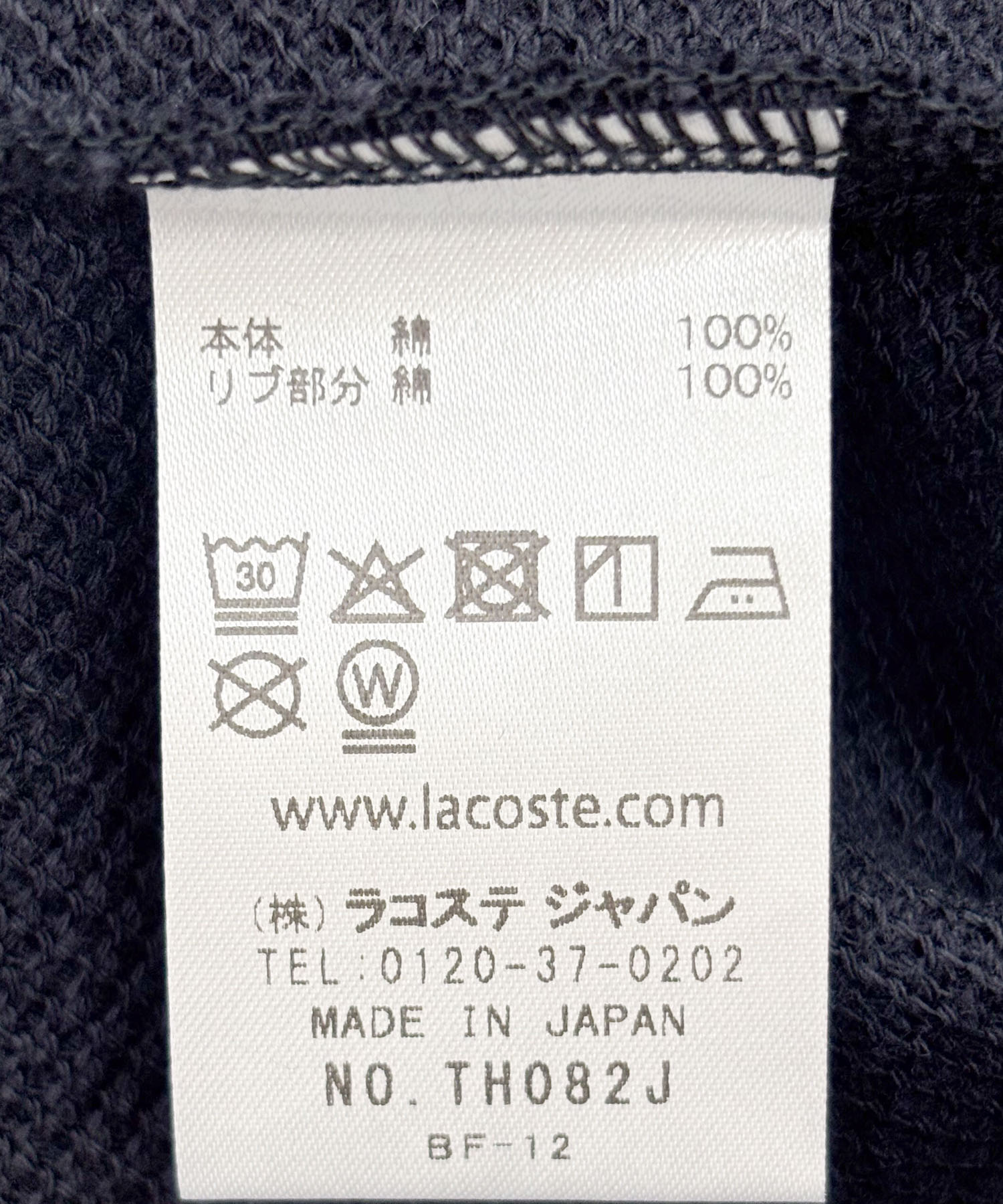 『別注』LACOSTE×DOORS　THICK PIQUE ROUND SHORT-SLEEVE BLACK BIRD 3