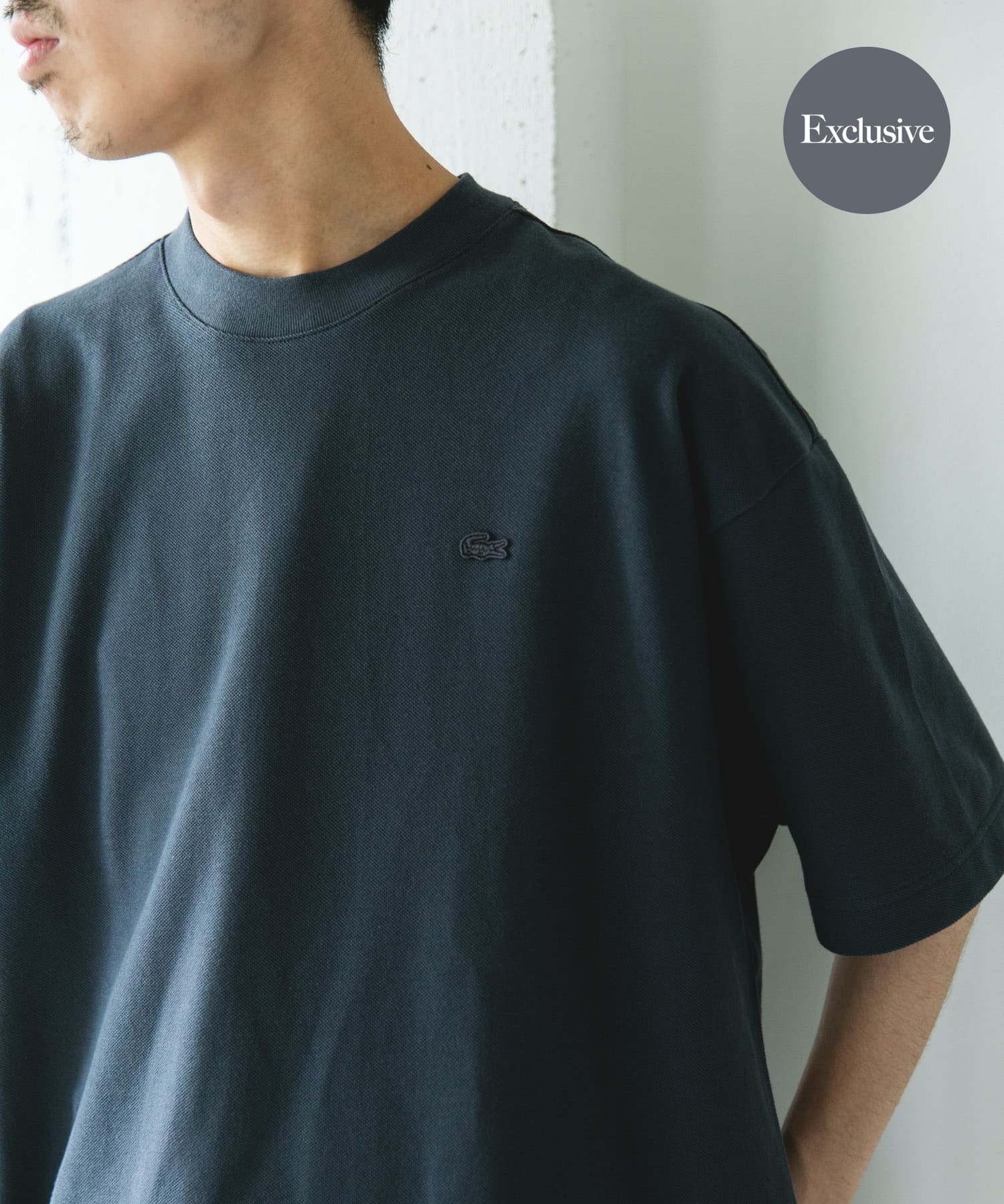 『別注』LACOSTE×DOORS　MOSS STITCH SHORT-SLEEVE T-SHIRTS