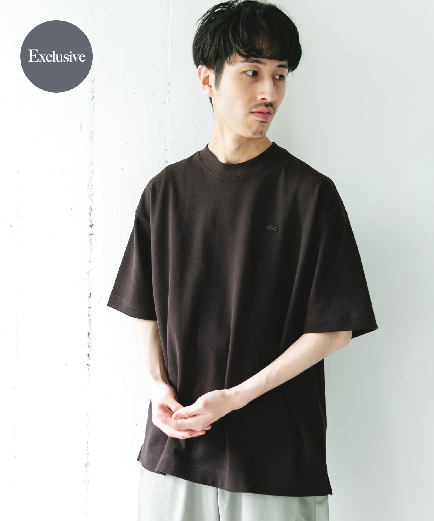 『別注』LACOSTE×DOORS　MOSS STITCH SHORT-SLEEVE T-SHIRTS
