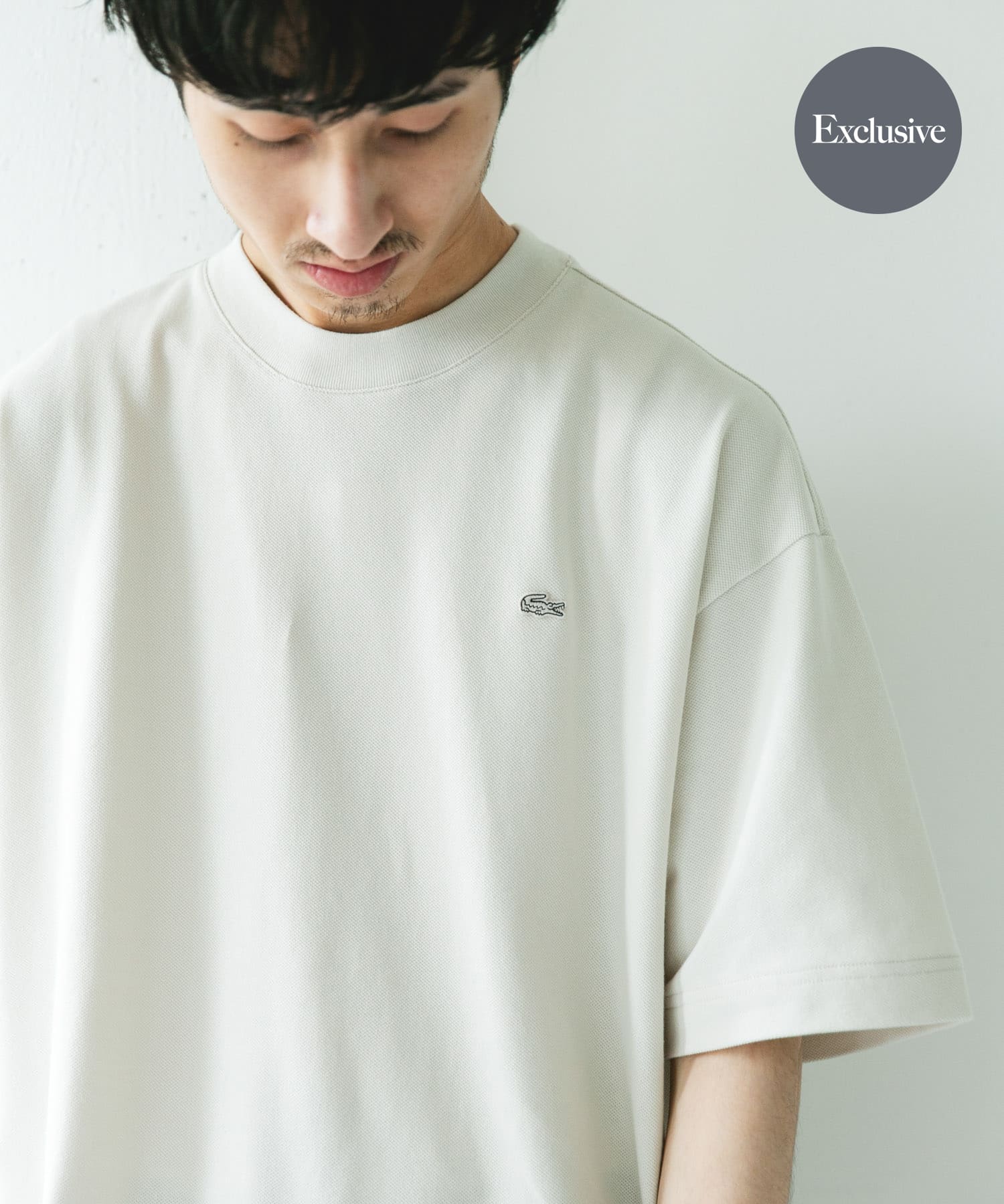 『別注』LACOSTE×DOORS　MOSS STITCH SHORT-SLEEVE T-SHIRTS