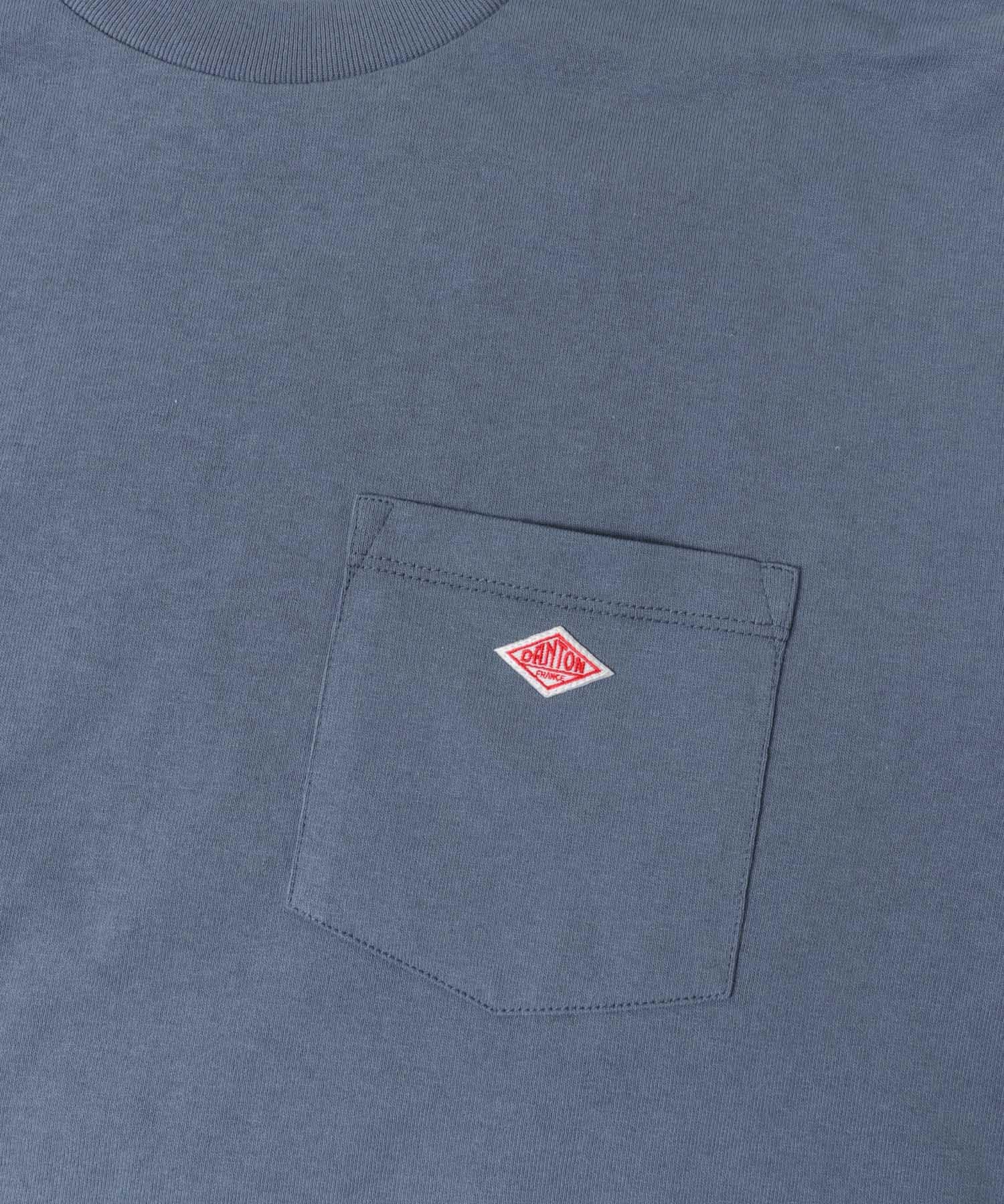 DANTON　POCKET T-SHIRTS DEEP SAX M