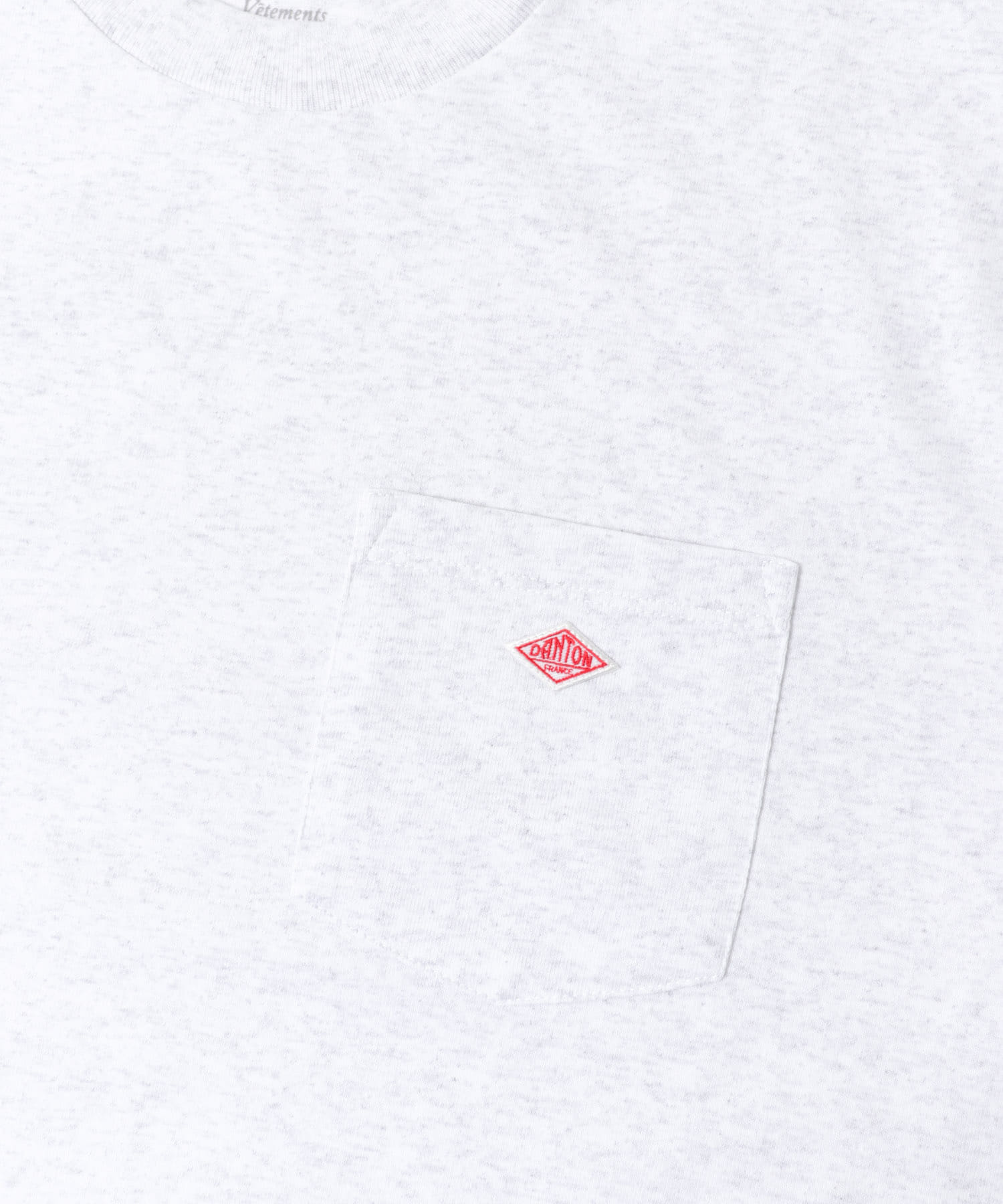 DANTON　POCKET T-SHIRTS H.WHITE M