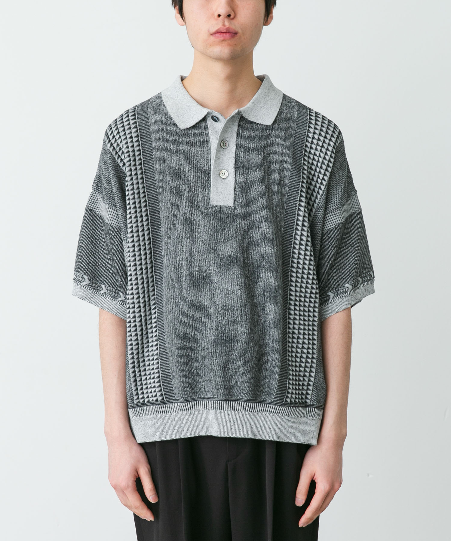 YASHIKI　AOTSUYU KNIT POLO