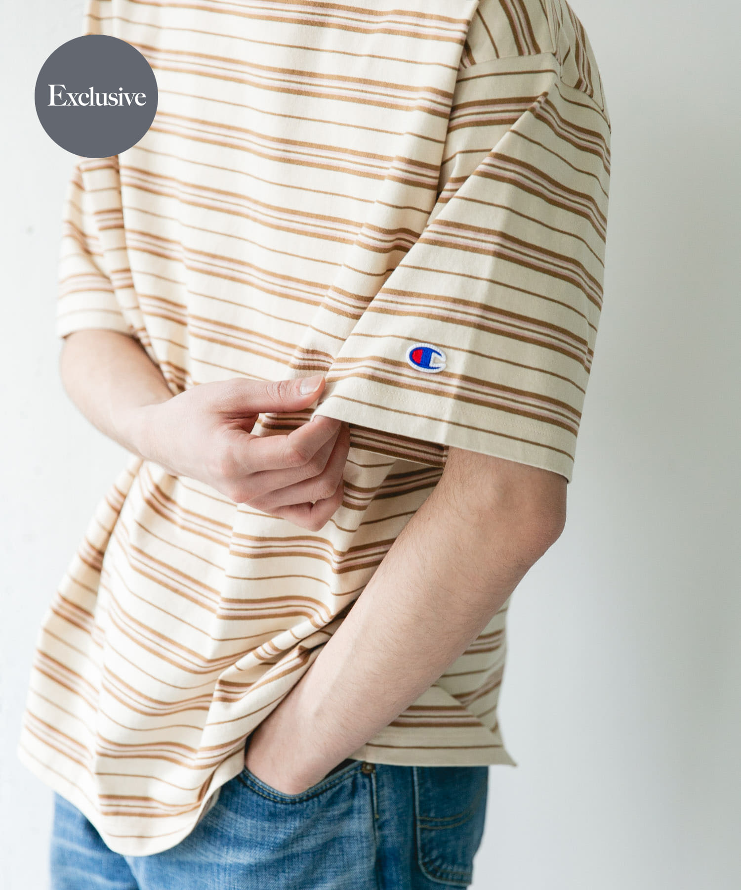 『別注』CHAMPION×DOORS　BORDER T-SHIRTS