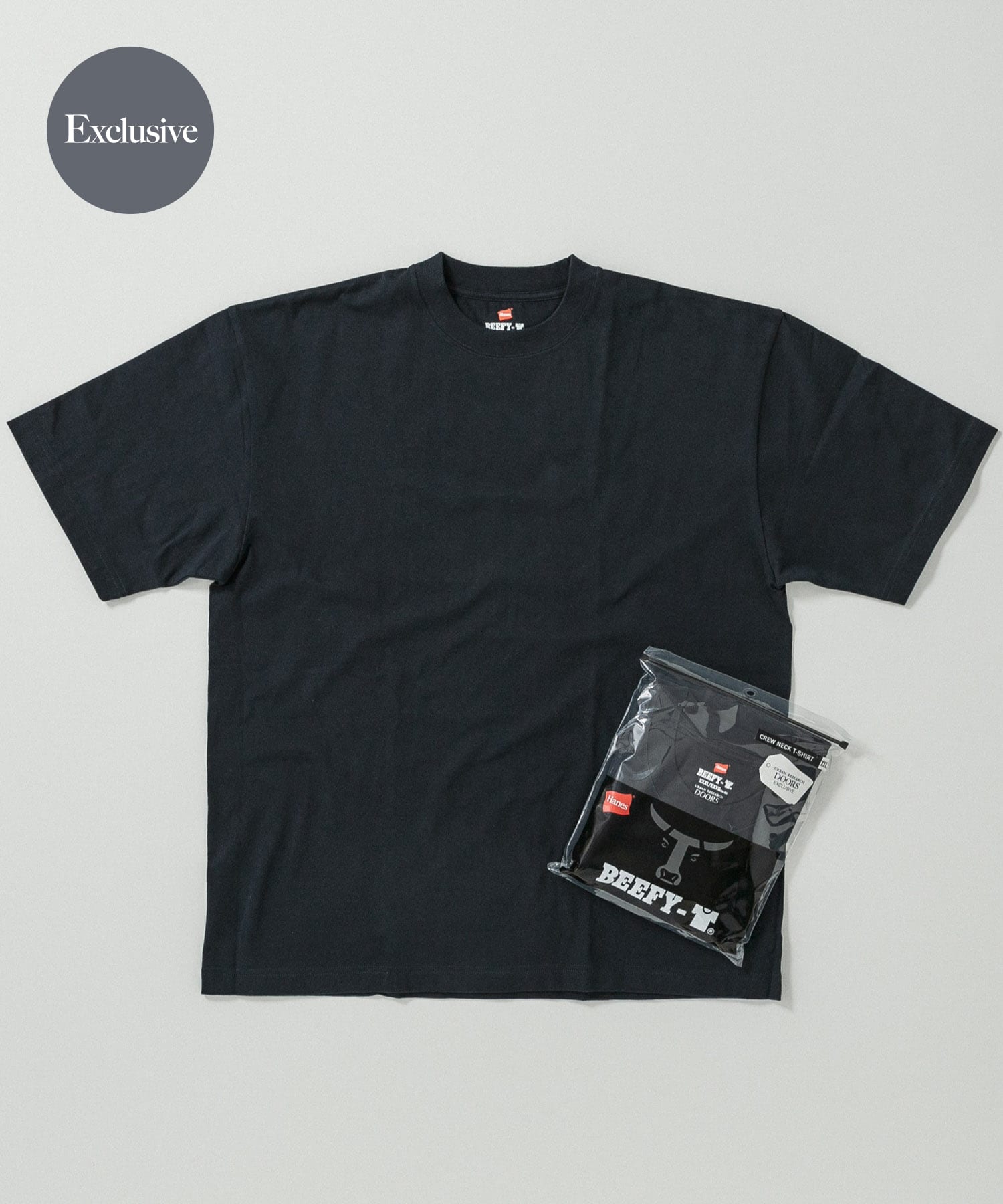 『別注』HANES×DOORS　BEEFY-T DOORS FIT SHORT-SLEEVE