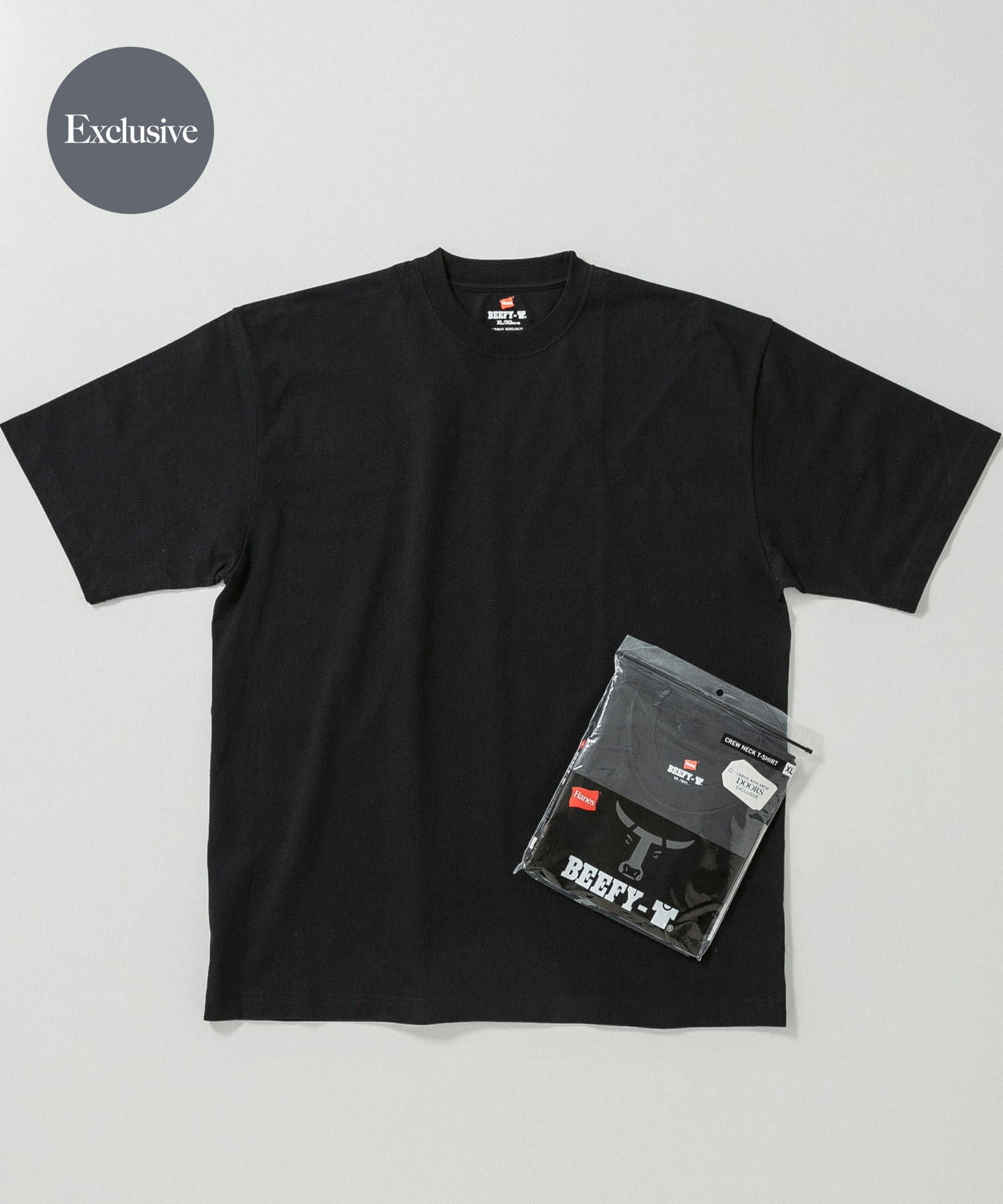 『別注』HANES×DOORS　BEEFY-T DOORS FIT SHORT-SLEEVE