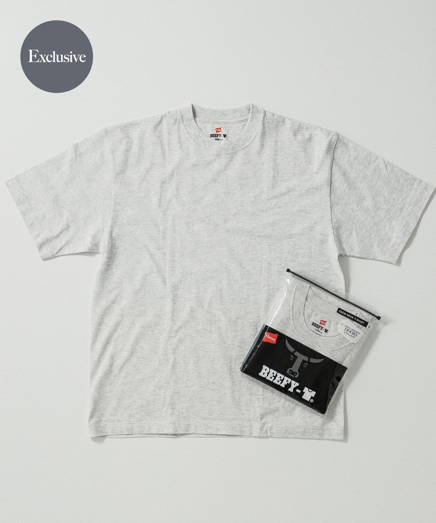 『別注』HANES×DOORS　BEEFY-T DOORS FIT SHORT-SLEEVE