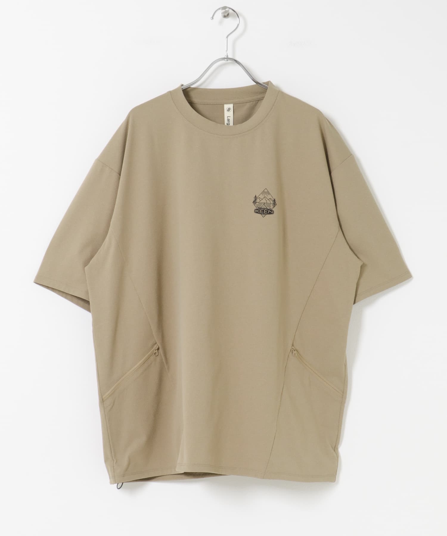 『別注』KEEN×DOORS　DRY TECH LOGO T-SHIRTS TIMBER M