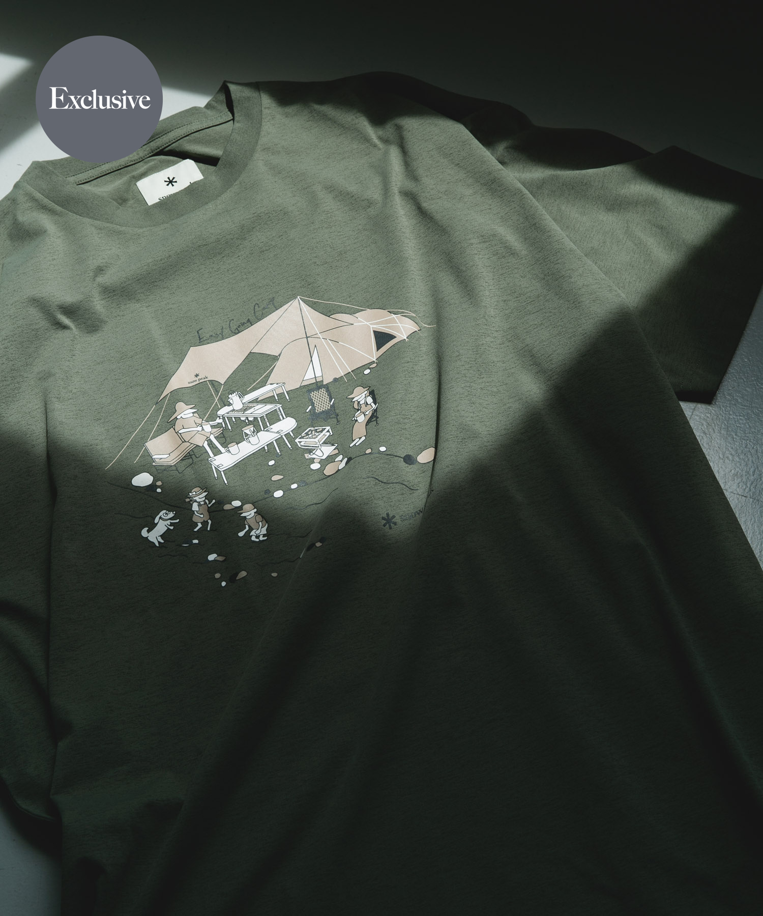 『別注』Snow Peak Apparel×DOORS　WA/AC FAMILY CAMP T-SHIRTS