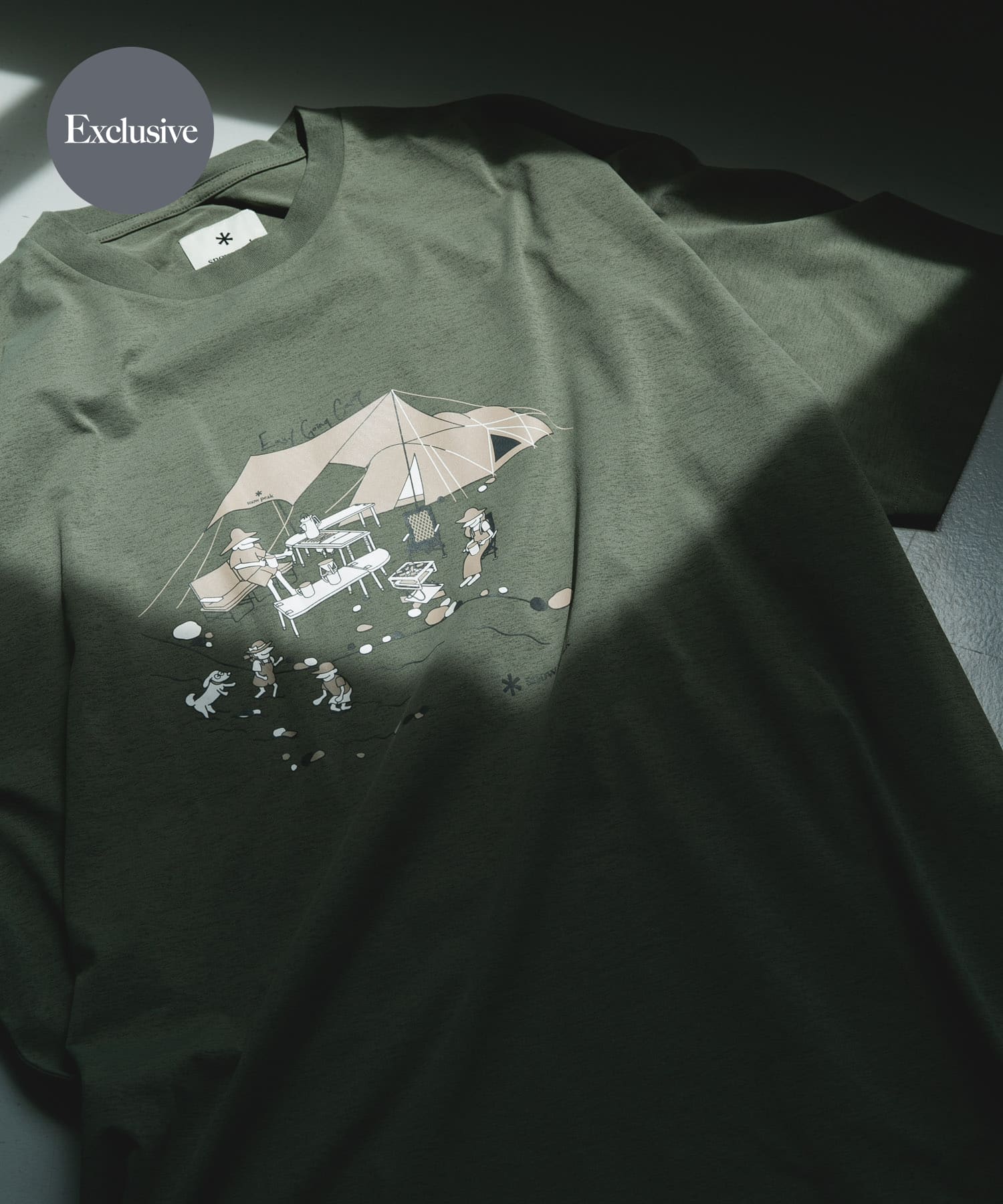 『別注』Snow Peak Apparel×DOORS　WA/AC FAMILY CAMP T-SHIRTS FOLIAGE M
