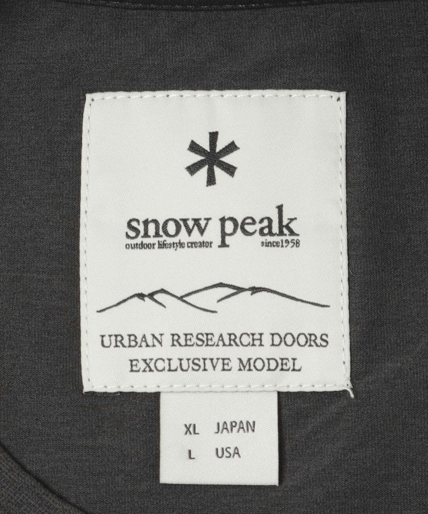 『別注』Snow Peak Apparel×DOORS　WA/AC DRAWSTRING T-SHIRTS CHARCOAL M