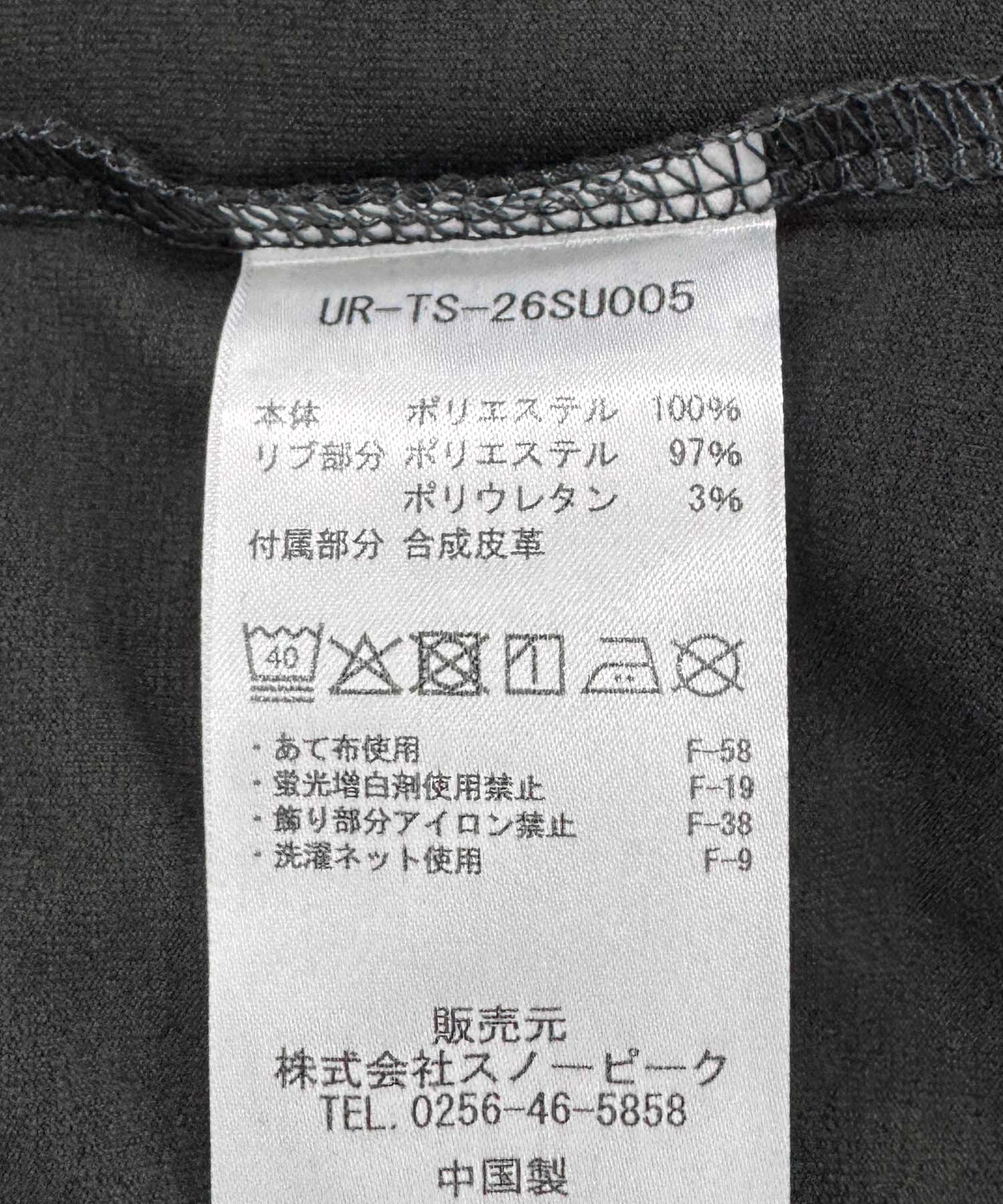 『別注』Snow Peak Apparel×DOORS　WA/AC DRAWSTRING T-SHIRTS CHARCOAL M