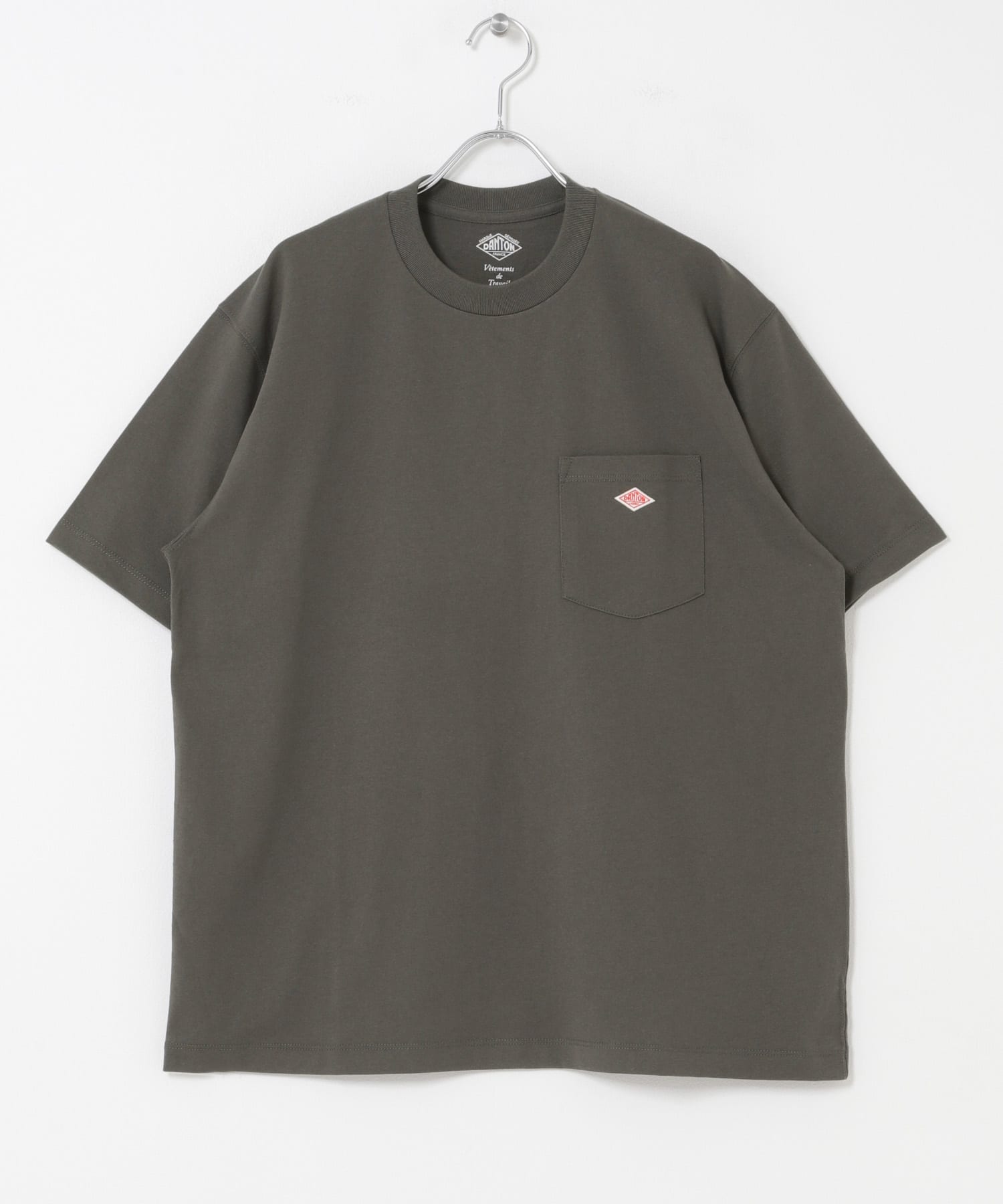DANTON　POCKET T-SHIRTS COAL GREY M