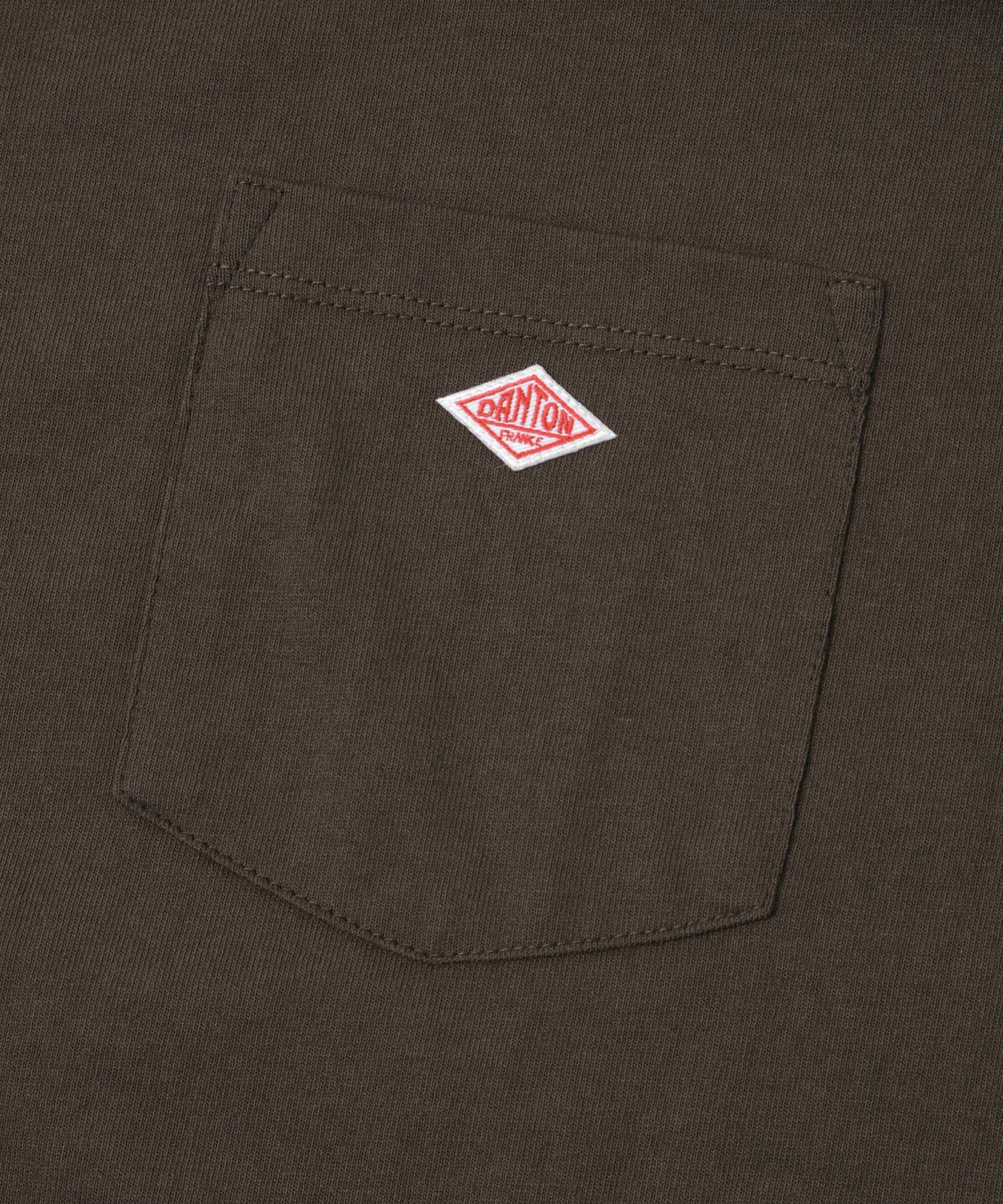 DANTON　POCKET T-SHIRTS BROWN M