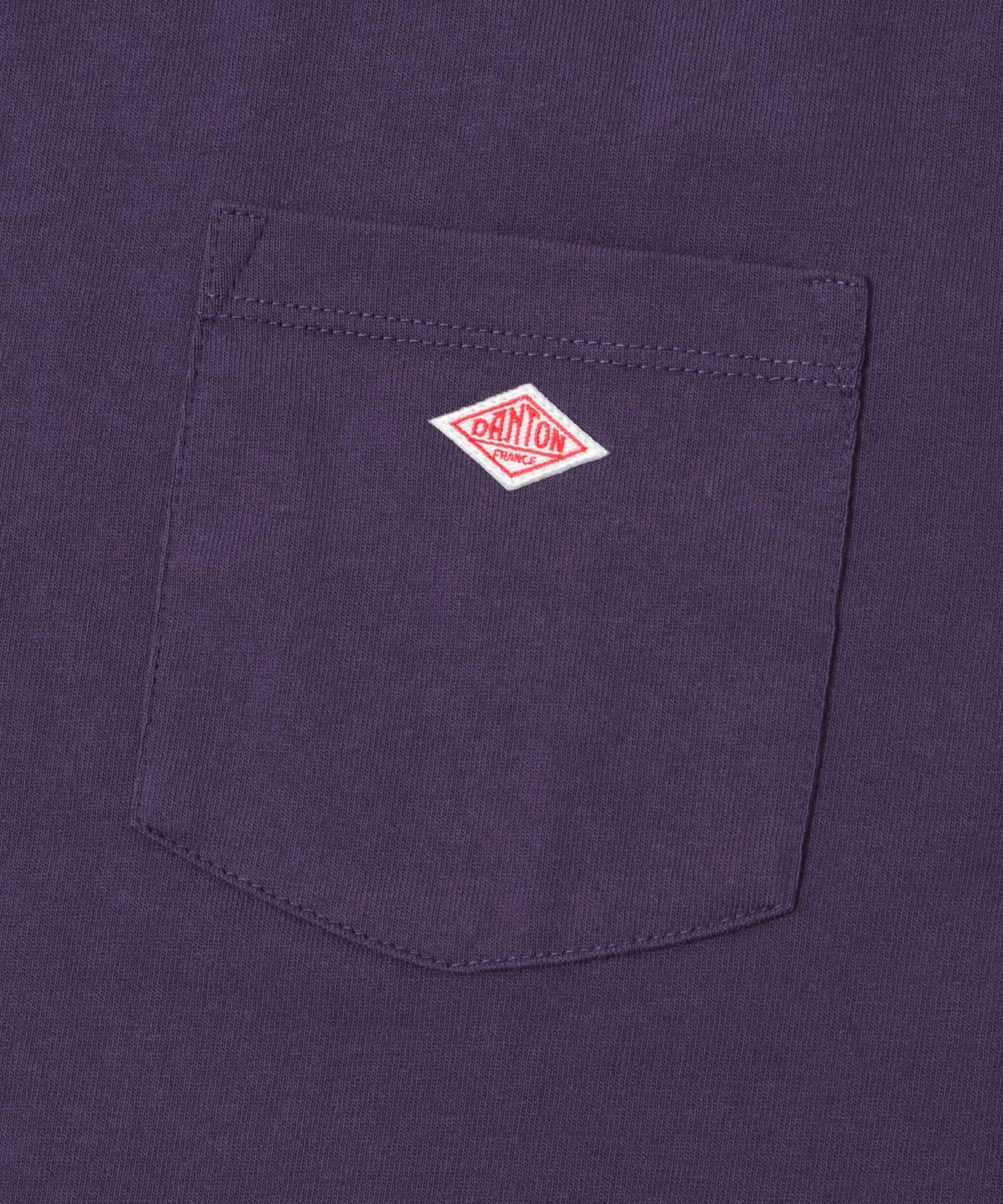 DANTON　POCKET T-SHIRTS DK PURPLE M