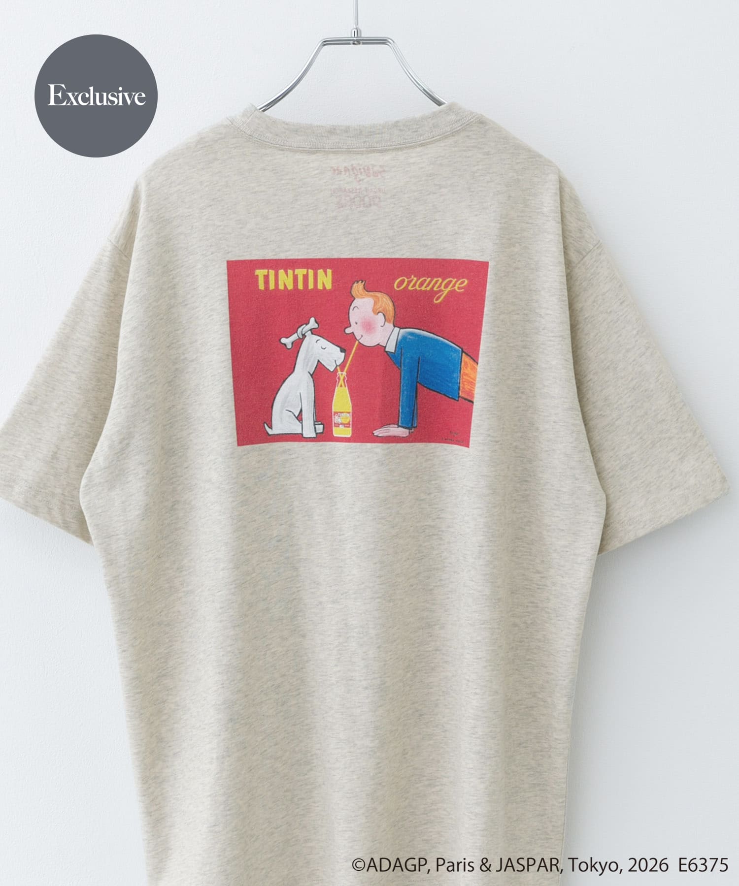 『別注』Savignac×DOORS　プリントTシャツ OATMEAL M