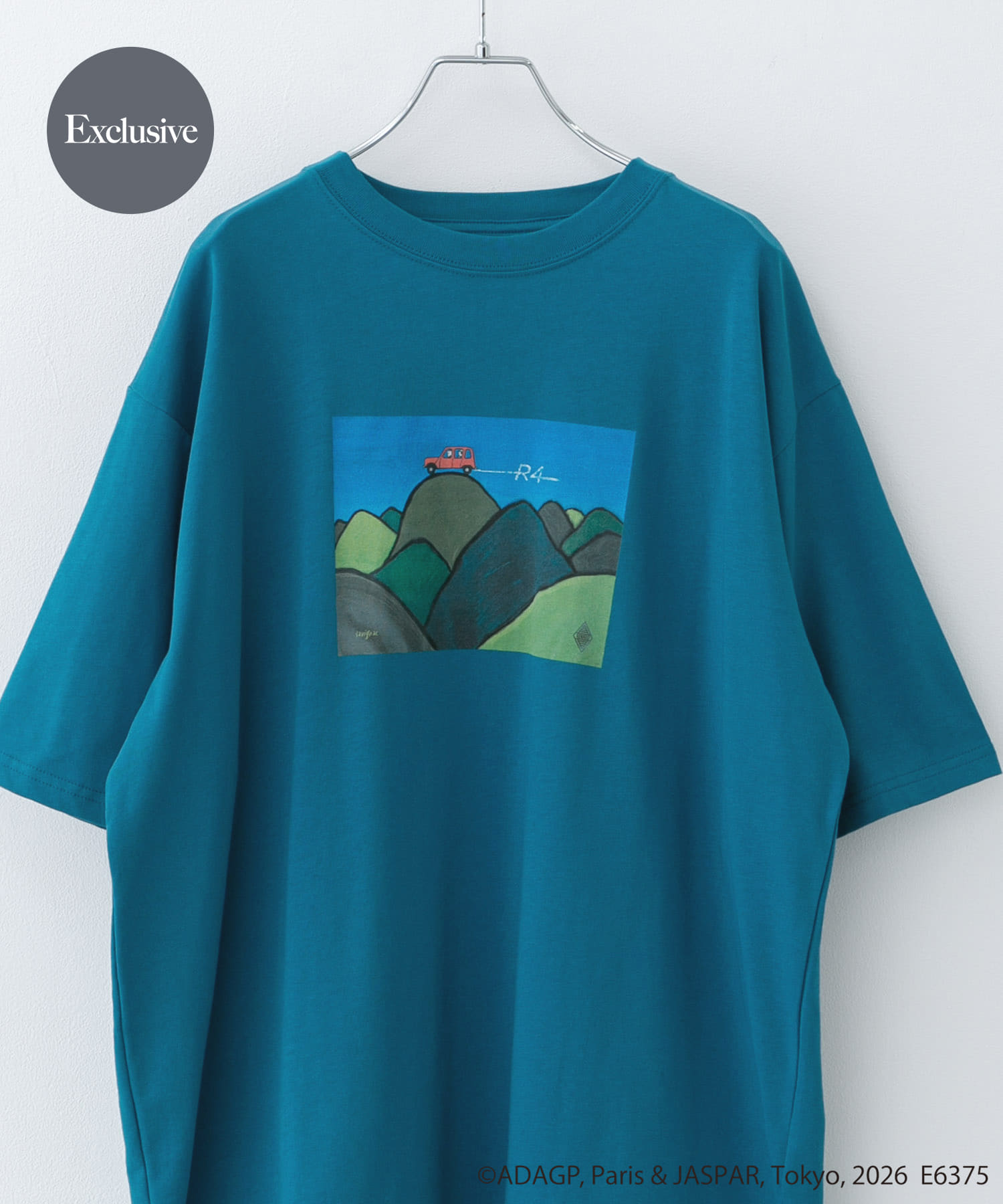 『別注』Savignac×DOORS　プリントTシャツ BLUE M