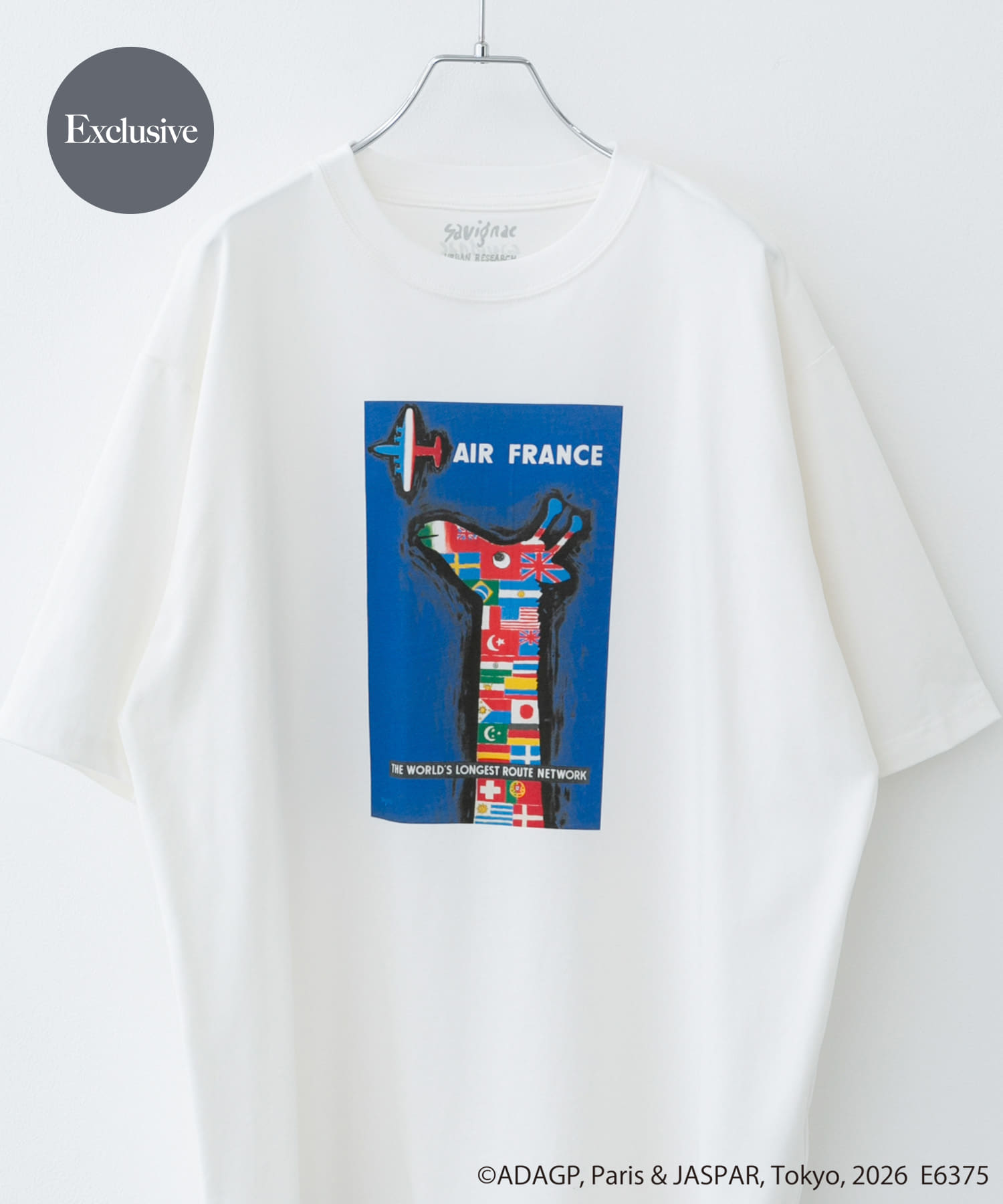 『別注』Savignac×DOORS　プリントTシャツ WHITE2 M