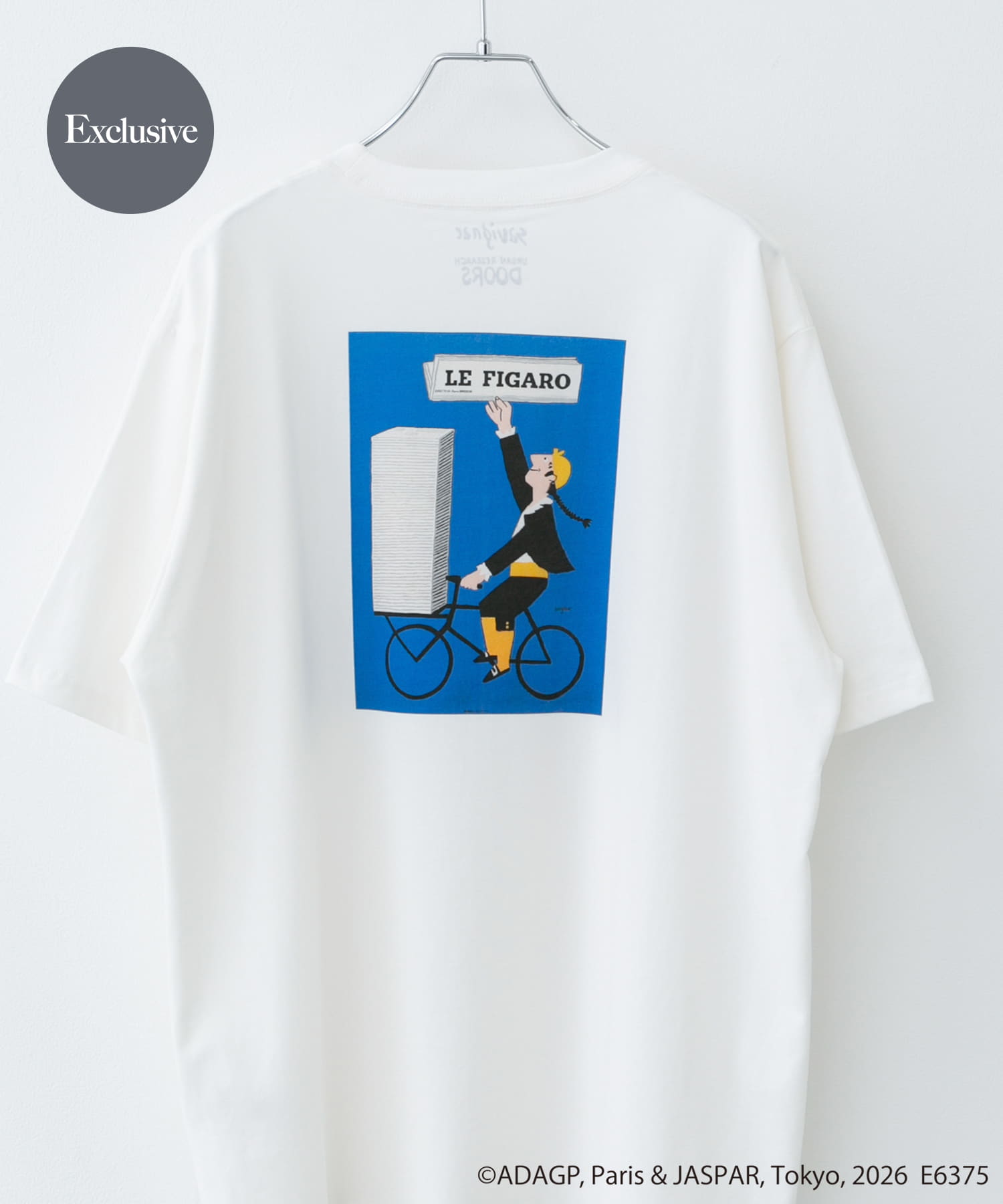 『別注』Savignac×DOORS　プリントTシャツ WHITE3 M