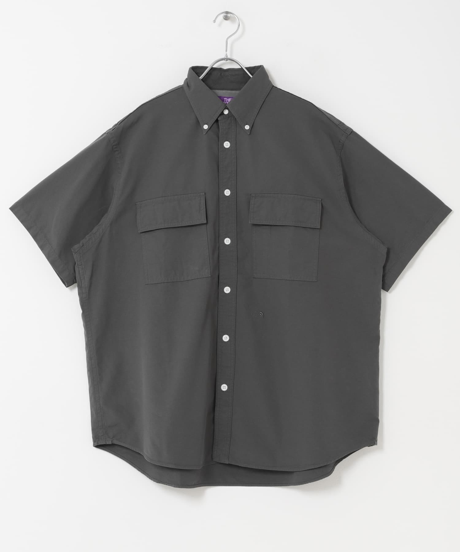 THE NORTH FACE PURPLE LABEL　BUTTONDOWN FIELD SHORT-SLEEVE SHIRTS A.GRAY(AH) M