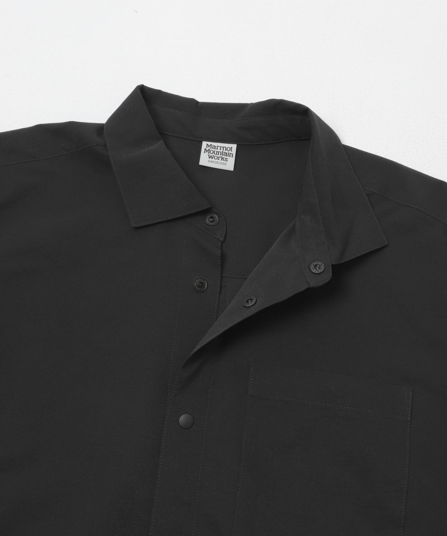 『別注』Marmot×DOORS　DOT AIR SHORT-SLEEVE SHIRTS INK BLACK M