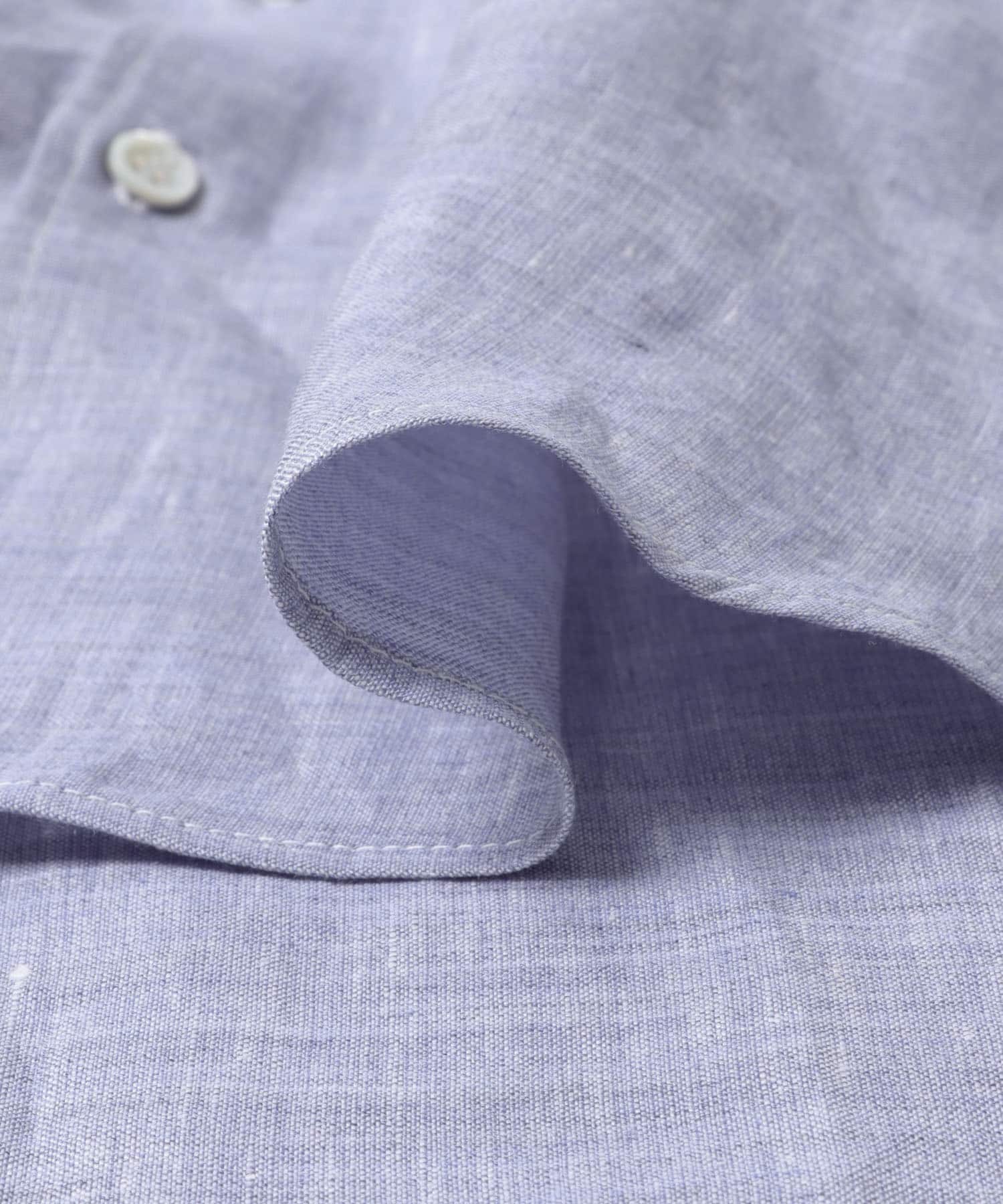 marka　BAND COLLAR SHIRTS SAXE 1