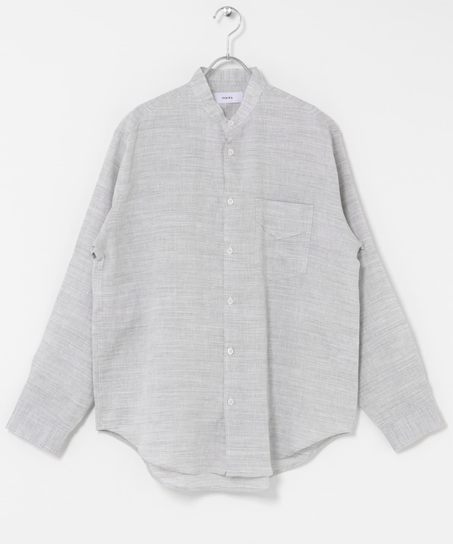 トップス marka BAND COLLAR SHIRT P.O GRAY size1 marka BAND COLLAR SHIRTS(1 GRAY): トップス｜URBAN RESEARCH公式