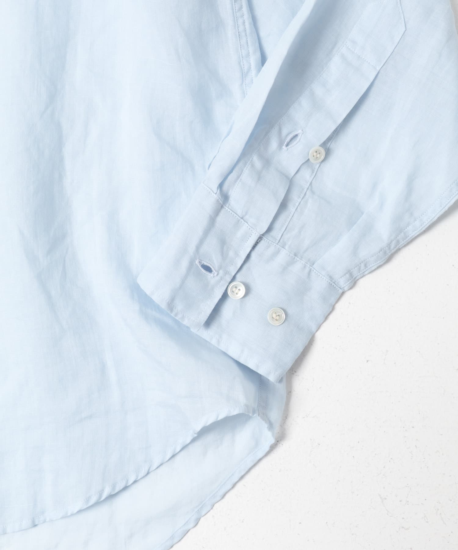 marka　OPEN COLLAR LONG-SLEEVE SHIRTS SAXE 1