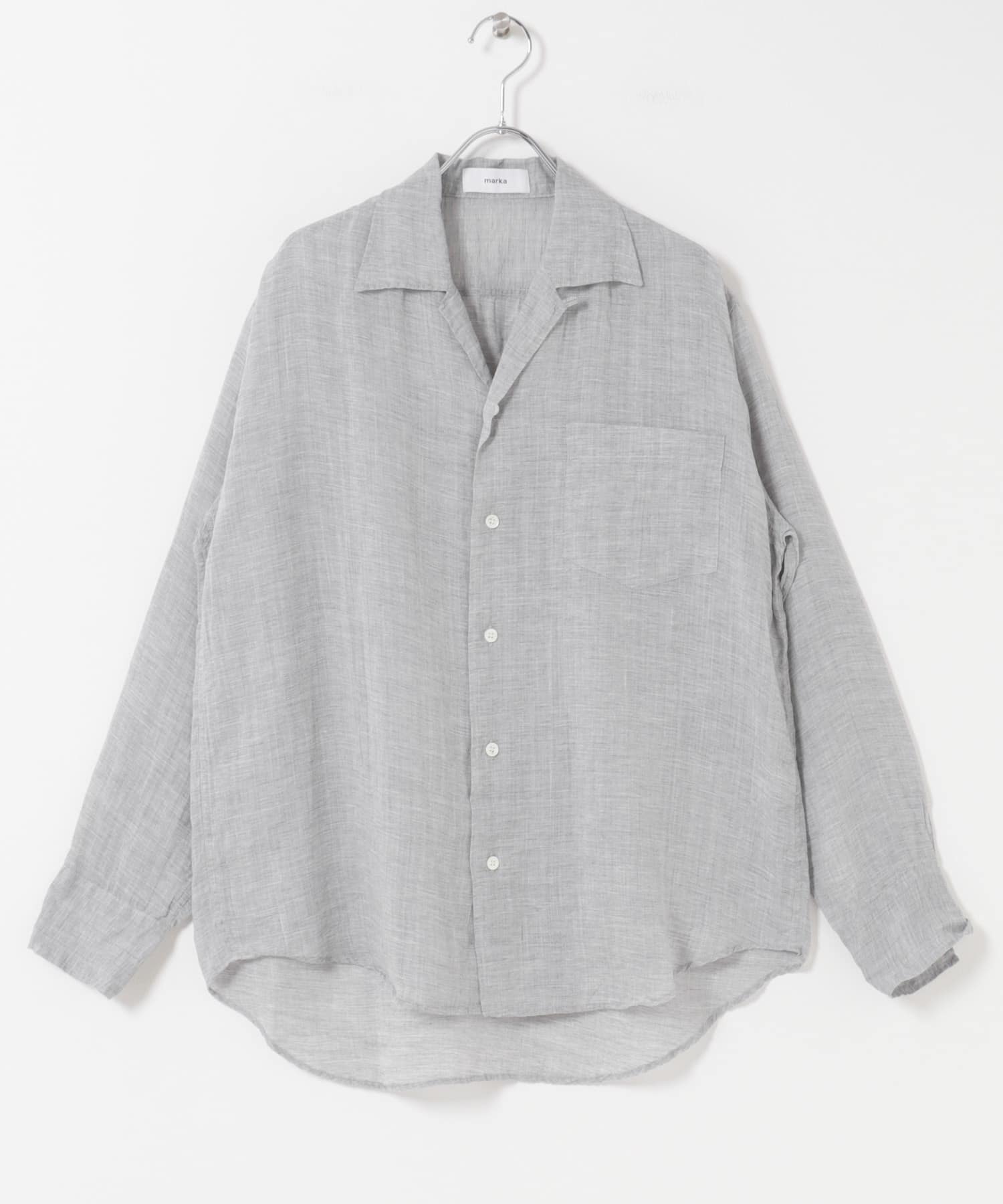 marka　OPEN COLLAR LONG-SLEEVE SHIRTS