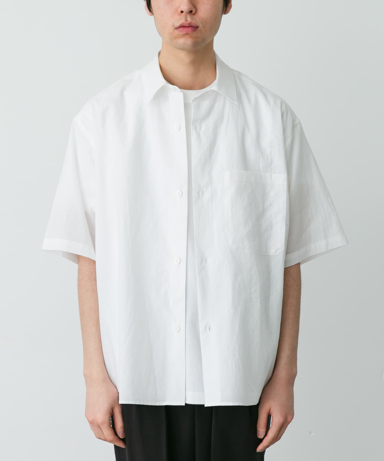 STILL BY HAND　HALF SLEEVE COTTON SHIRTS