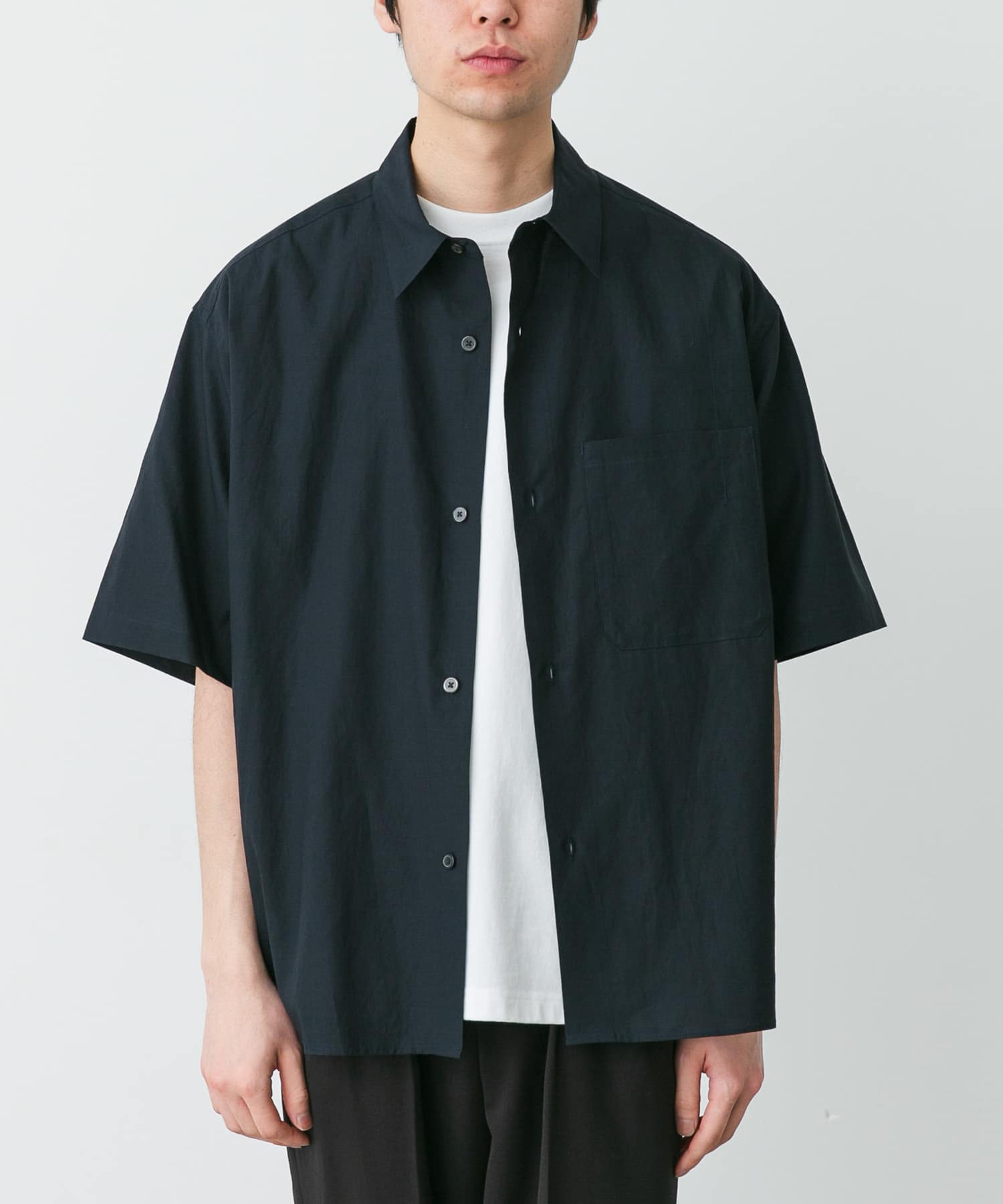 STILL BY HAND　HALF SLEEVE COTTON SHIRTS