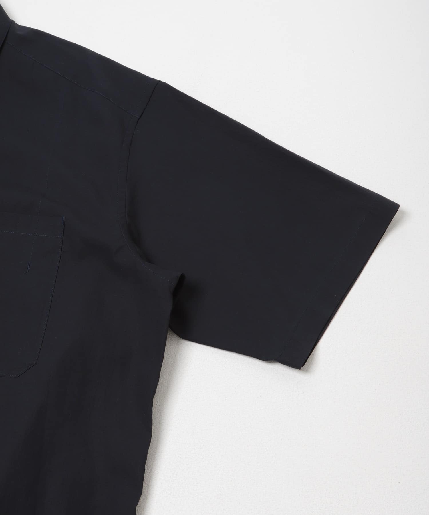 STILL BY HAND　HALF SLEEVE COTTON SHIRTS NAVY 46