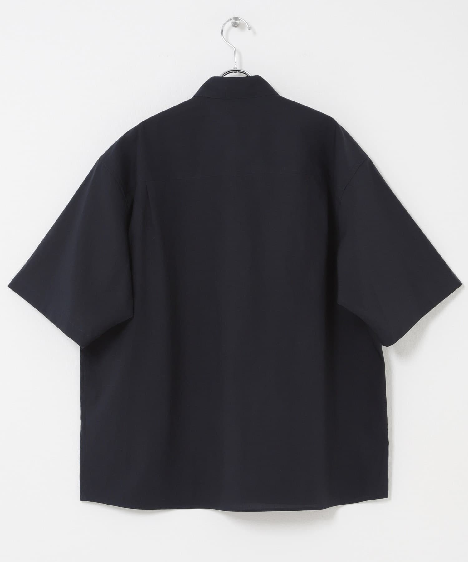 STILL BY HAND　HALF SLEEVE COTTON SHIRTS NAVY 46