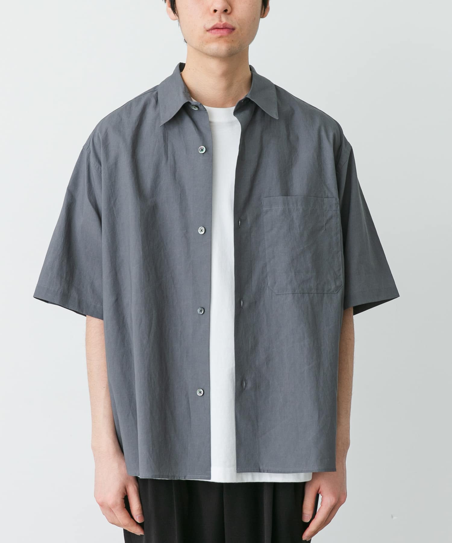 STILL BY HAND　HALF SLEEVE COTTON SHIRTS