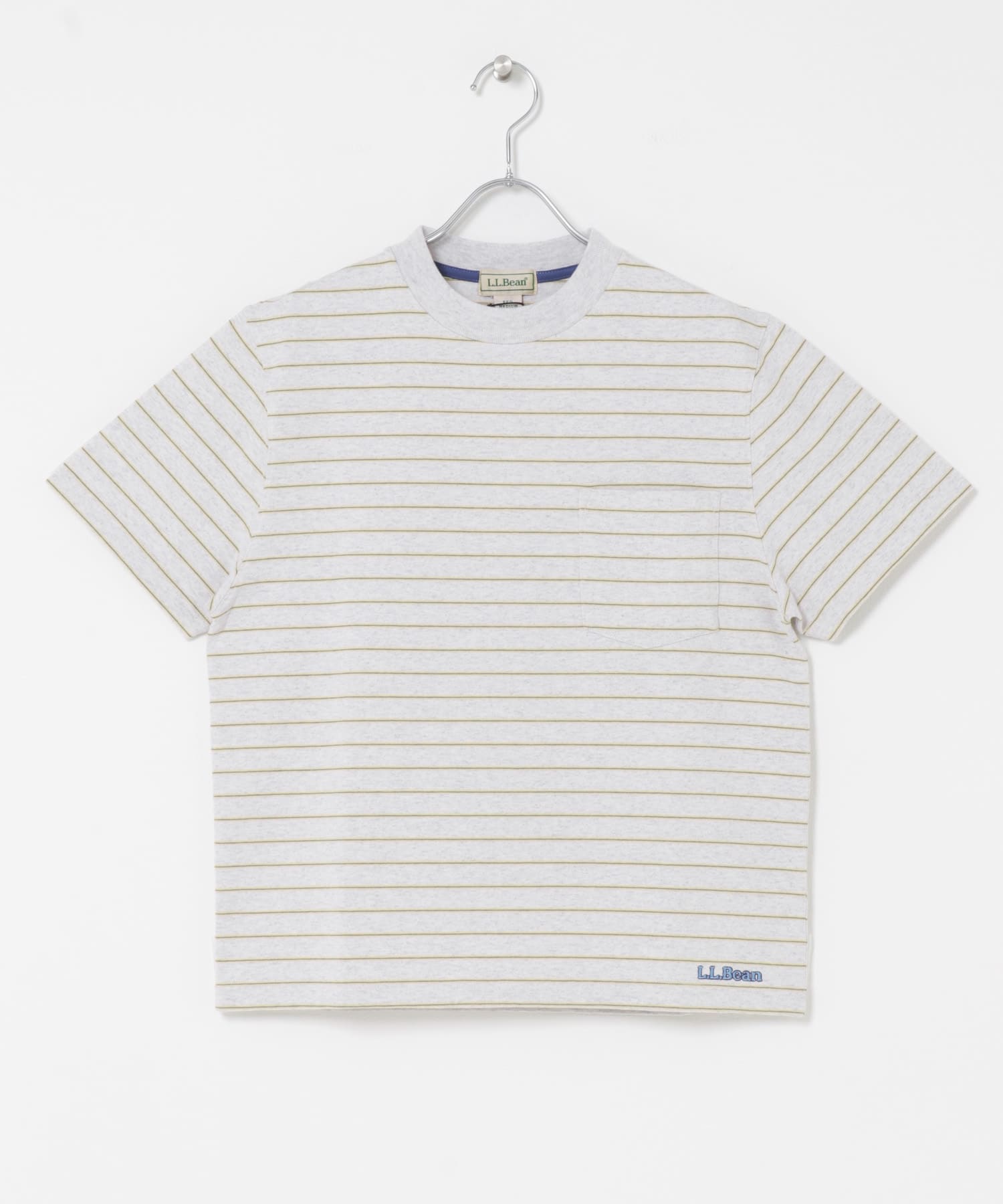 L.L.Bean JAPAN EDITION SHORTSLEEVESTRIPEDT-SHIRTS BIRCHCREAM M