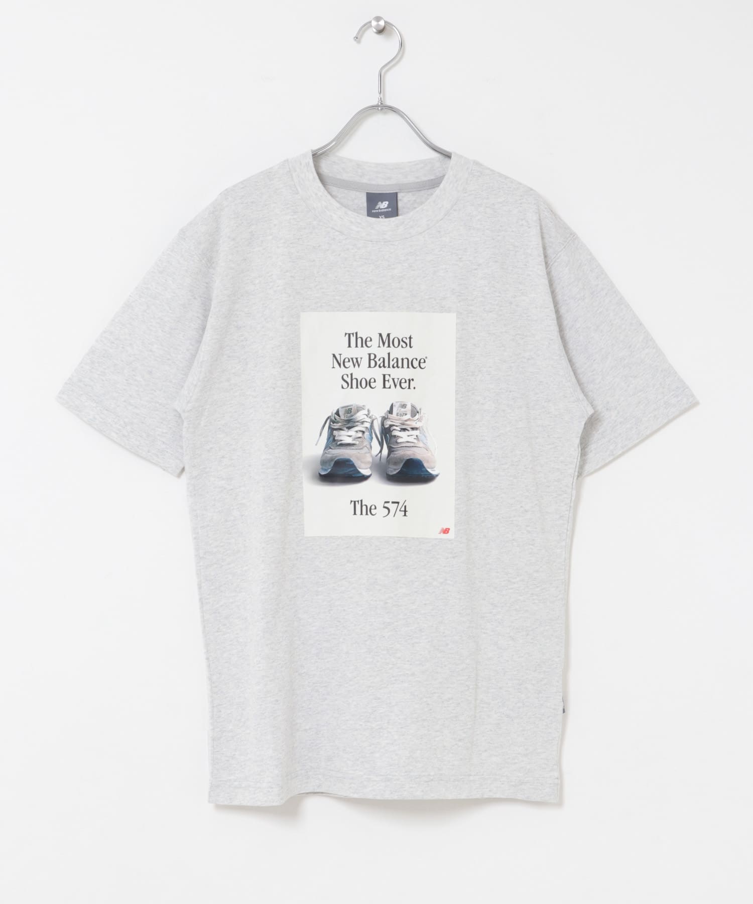 NEW BALANCE　574広告Tシャツ アッシュ S