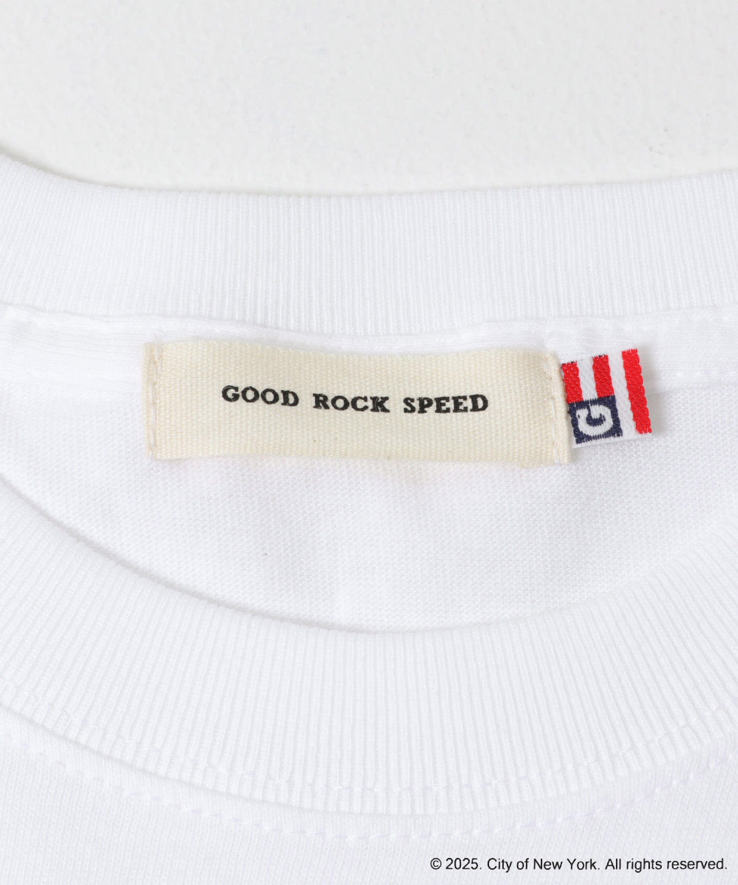 GOOD ROCK SPEED　NYC TSHIRTS WHITE One