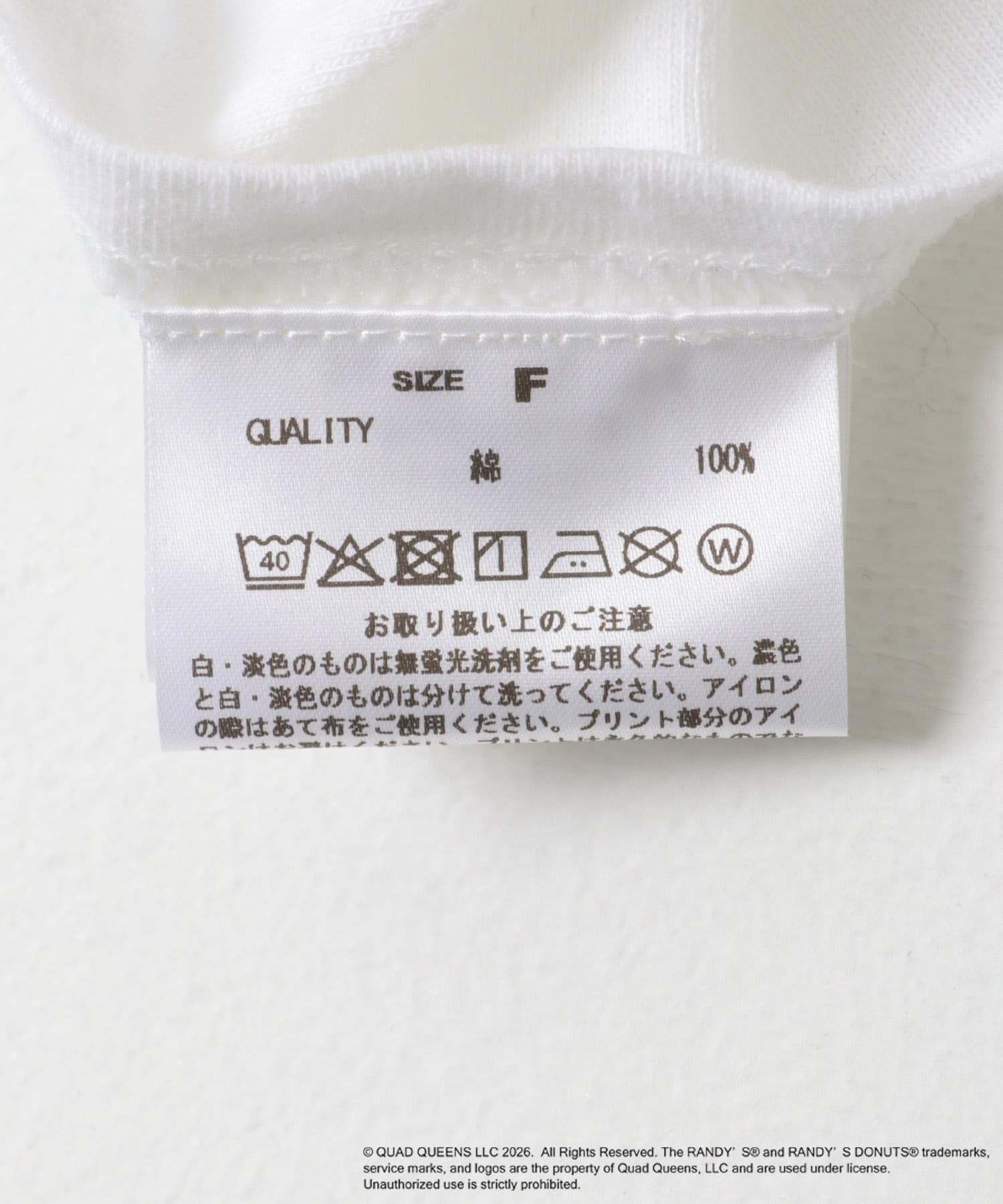 GOOD ROCK SPEED　RANDYS DONUTS TSHIRTS WHITE One