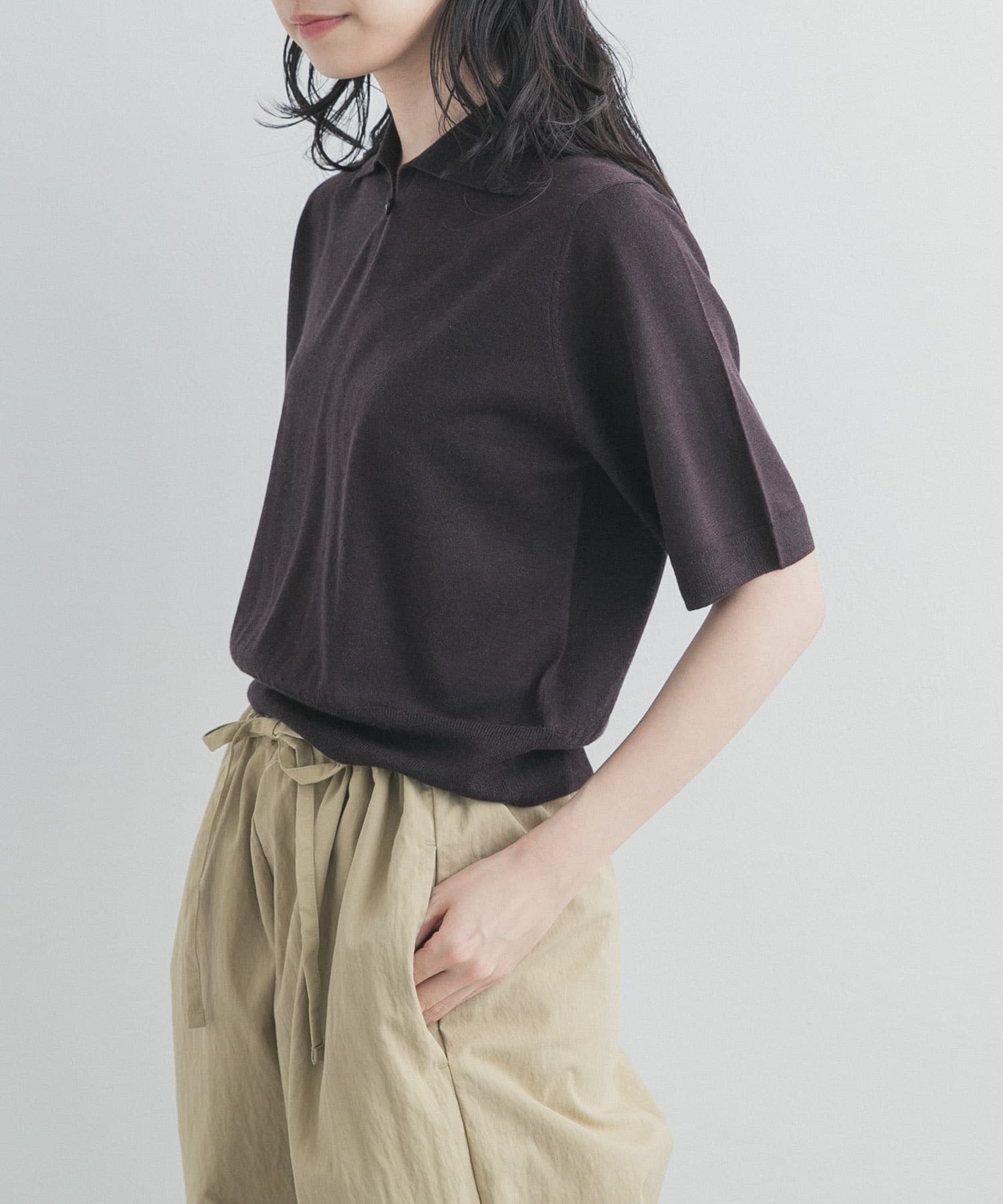 FUJI　SILKCASHMERE SKIPPERPOLO