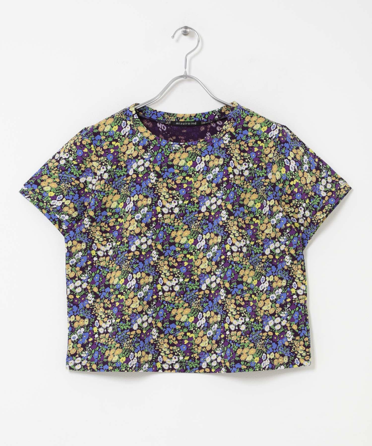 mizuiro-ind　FLOWER PRINT T-SHIRTS