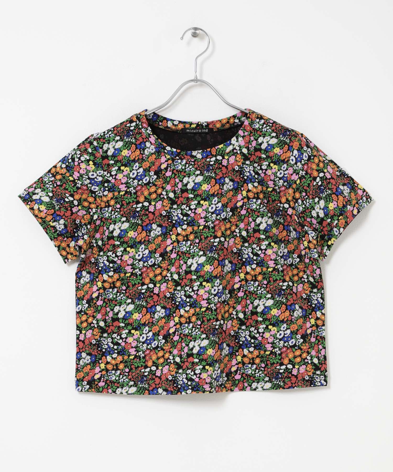 mizuiro-ind　FLOWER PRINT T-SHIRTS