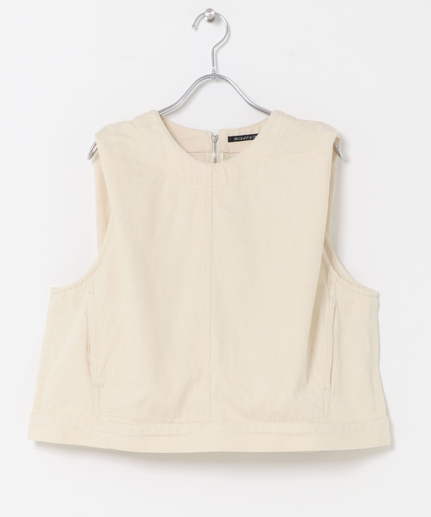 mizuiro-ind　DENIM VEST IVORY One