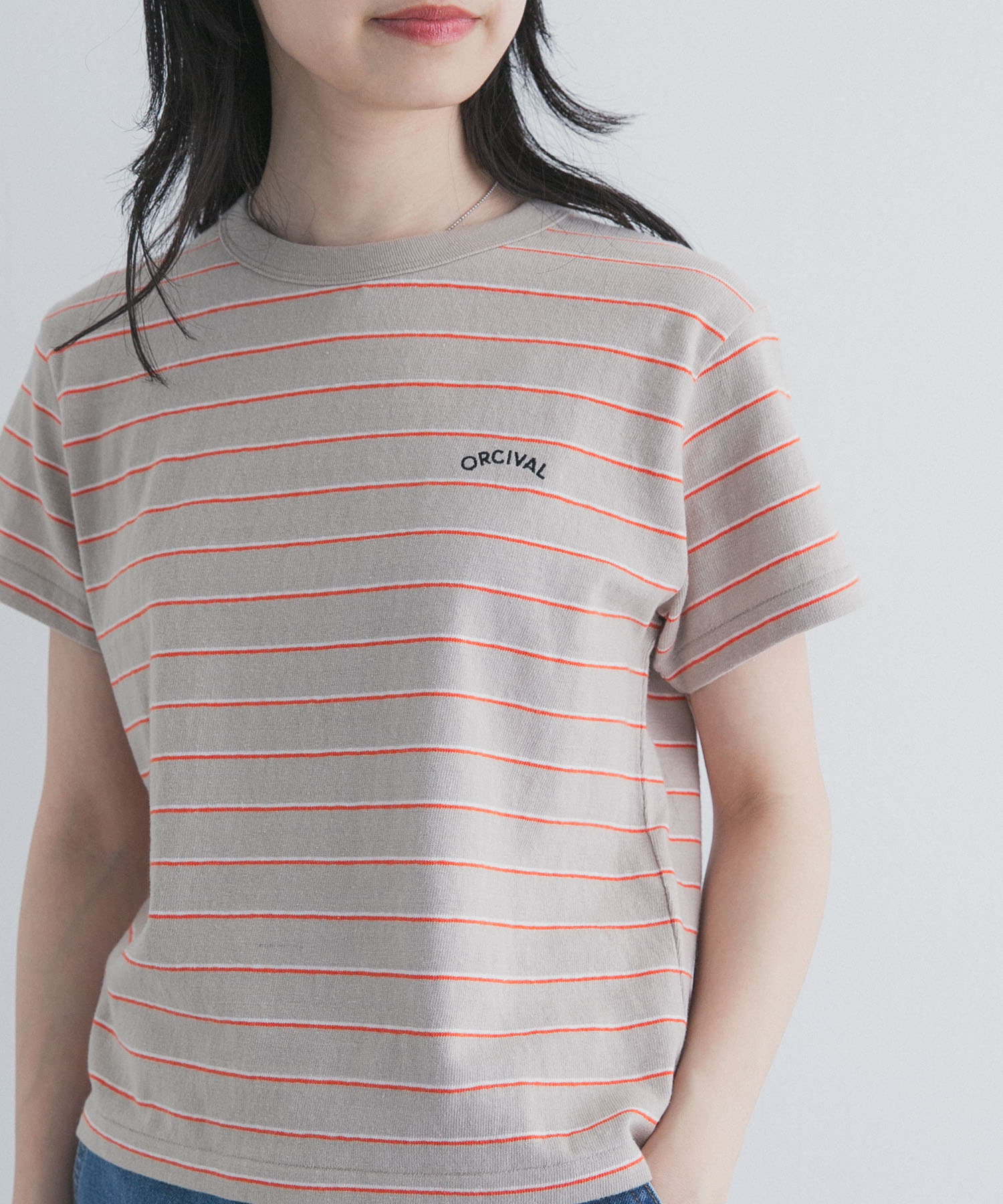 ORCIVAL　EMBROIDERY SHORT-SLEEVE T-SHIRTS